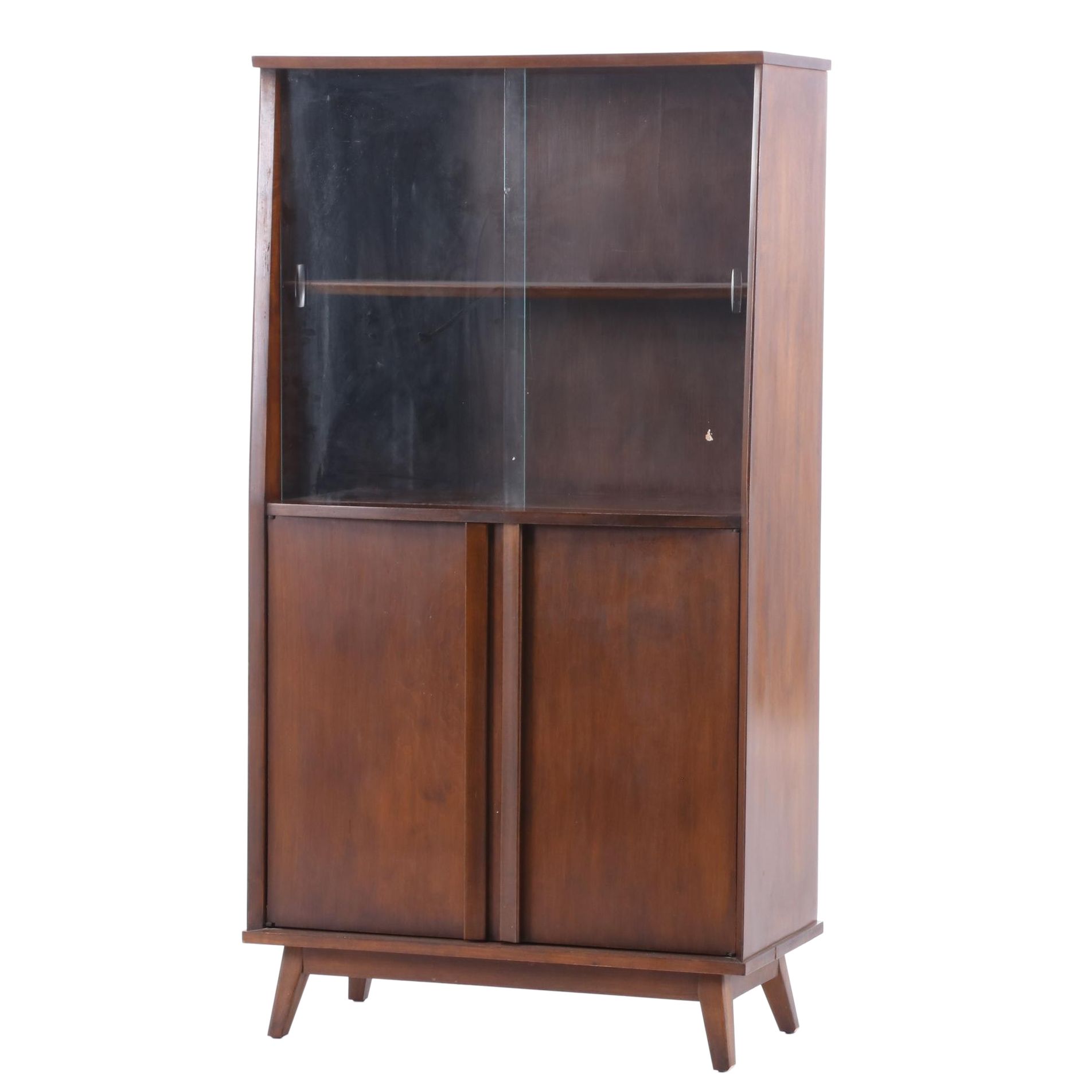 Mid Century Modern Birch China Cabinet | EBTH