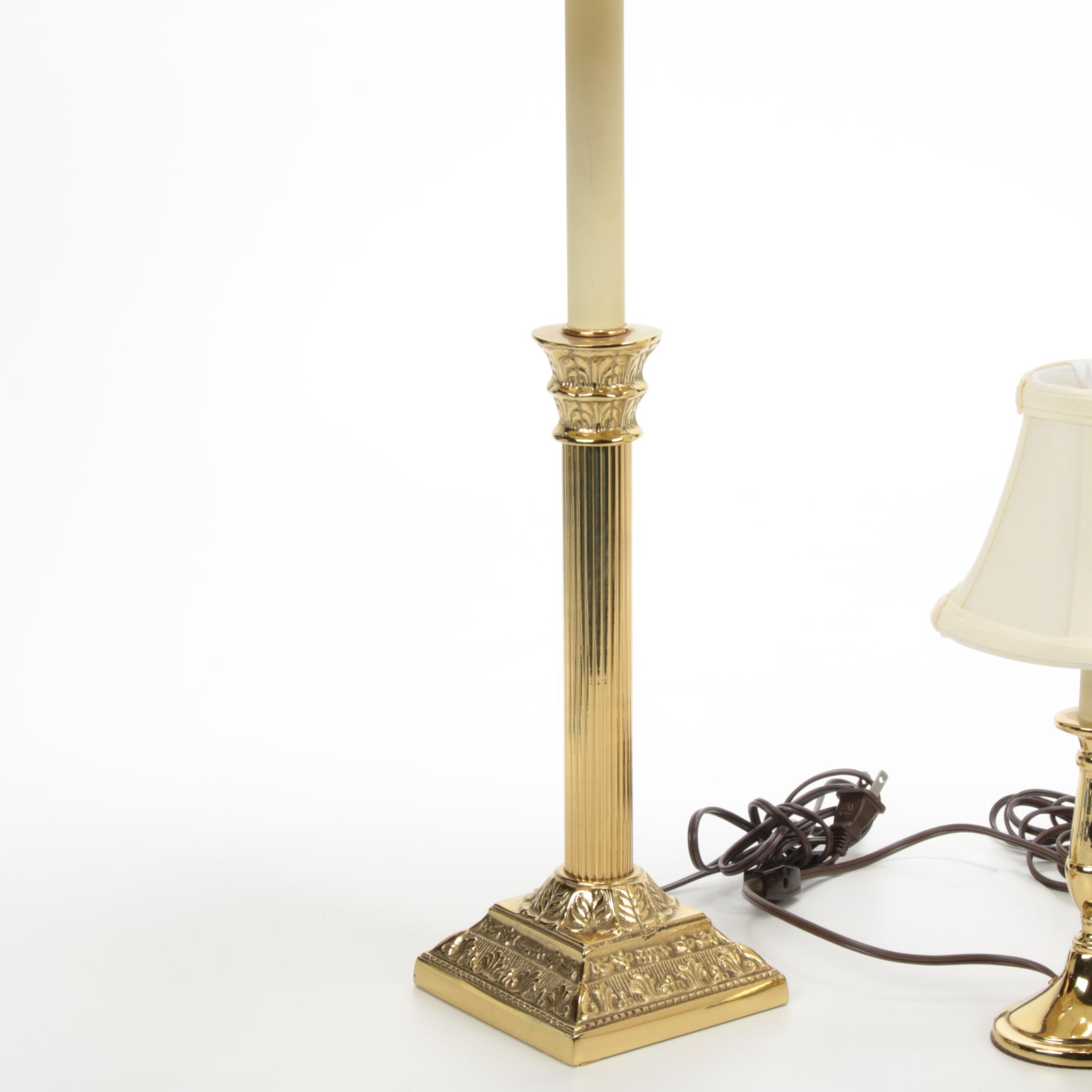 Virginia Metalcrafters Brass Lamps, Featuring the "Mount Vernon