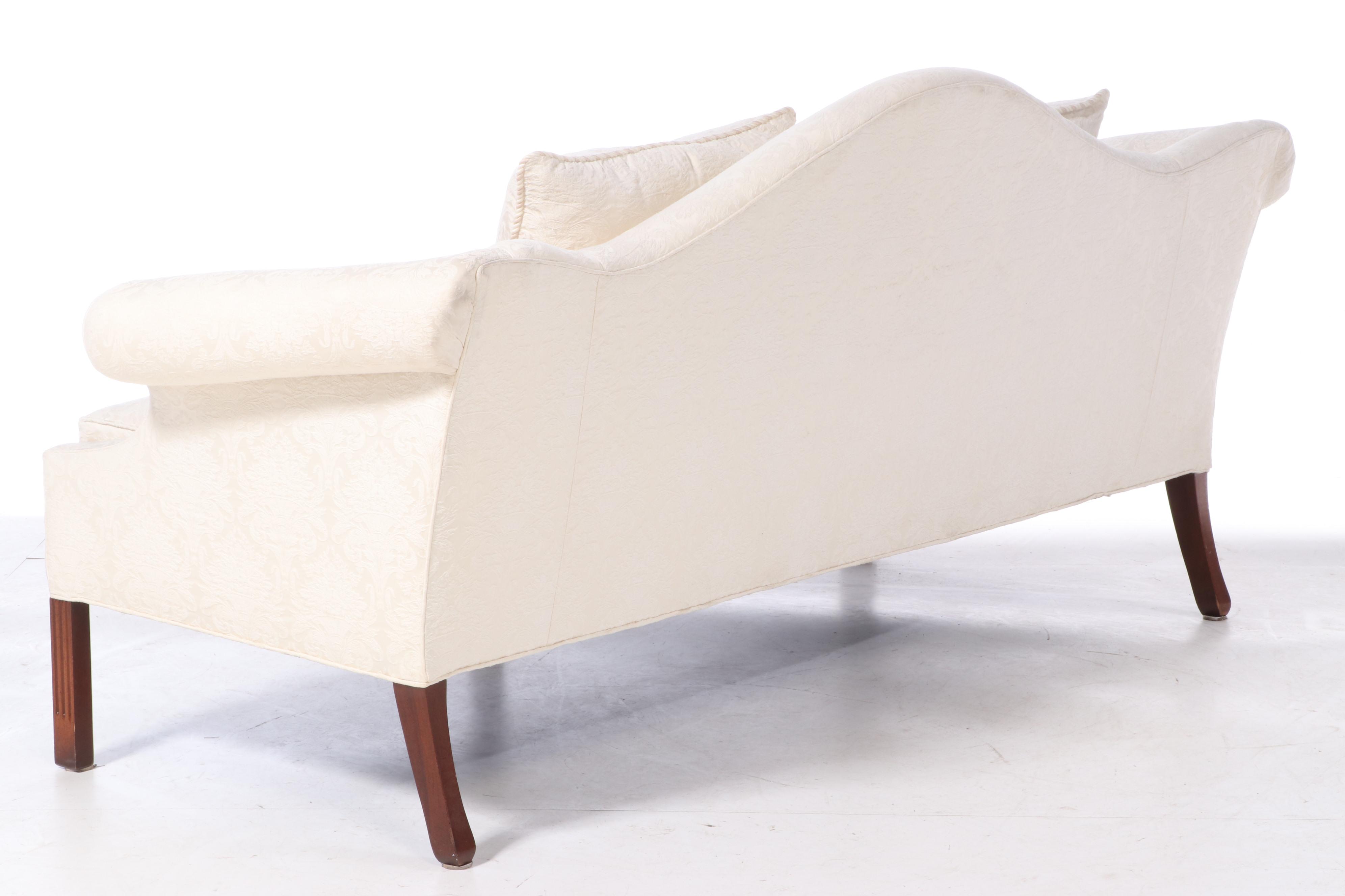 Pearson Furniture Chippendale Style CustomUpholstered Mahogany Sofa EBTH