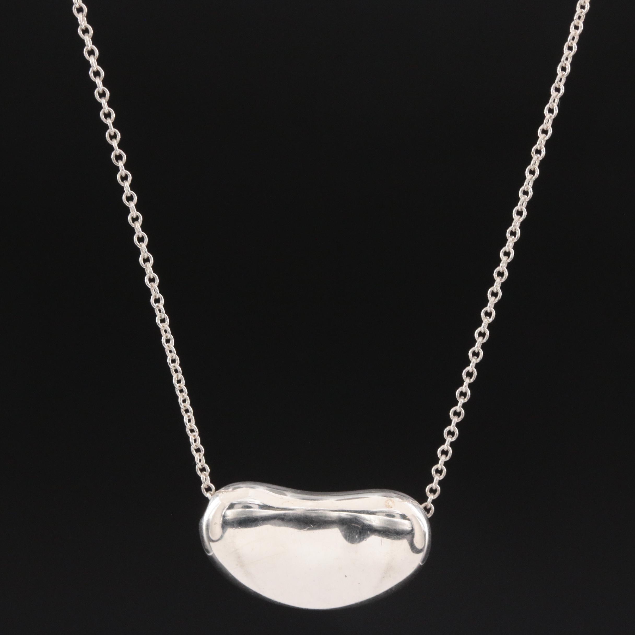 Vintage Elsa Peretti For Tiffany & Co. Bean Pendant Necklace | EBTH