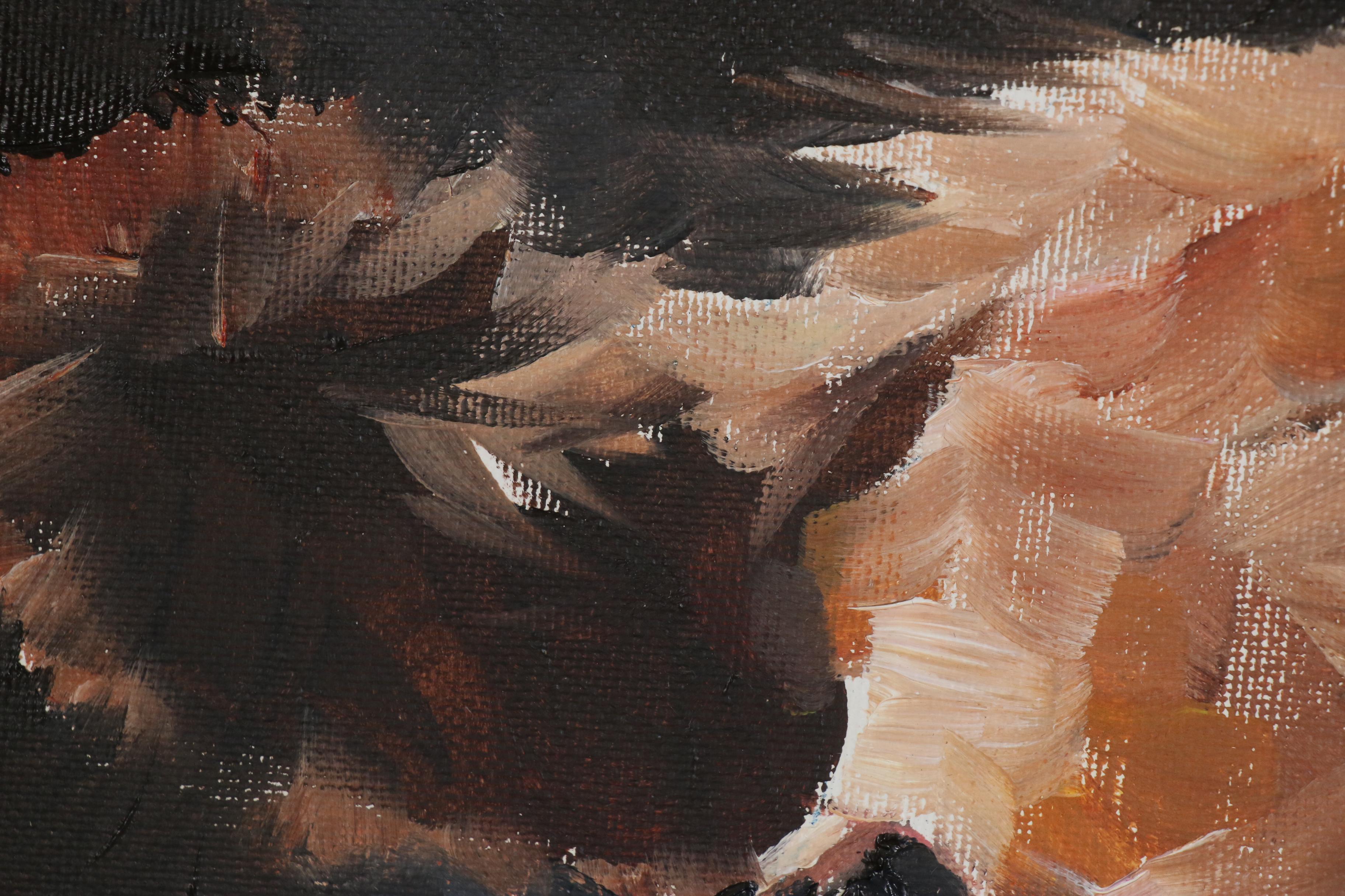 James Coates Oil Painting of a Cow EBTH