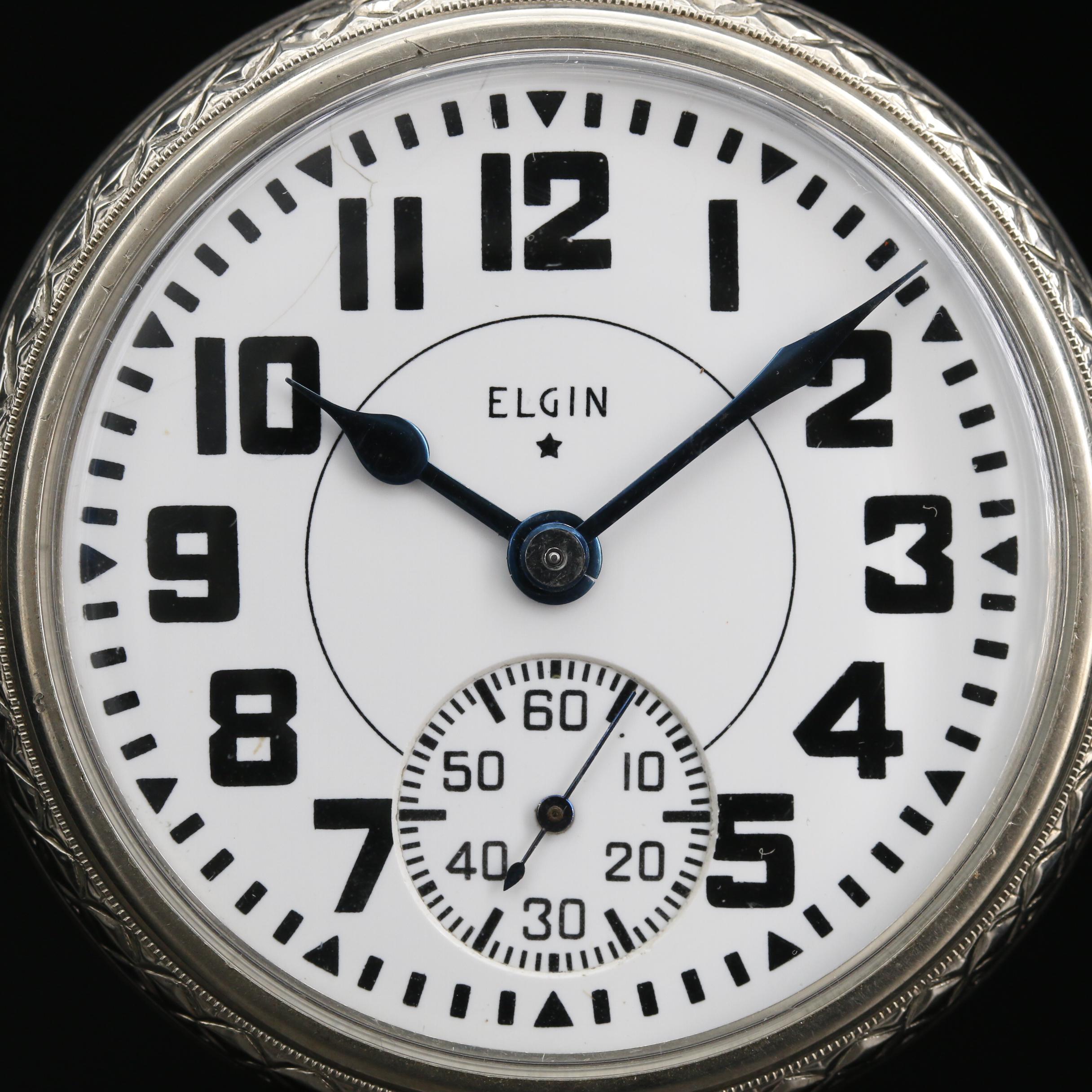 1941 Elgin B.W. Raymond Railroad Grade Gold Filled Pocket Watch | EBTH