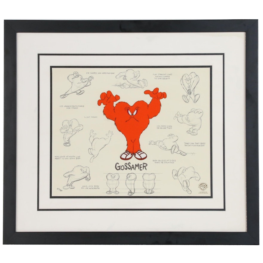 Warner Brothers Animation Cel Gossamer Ebth