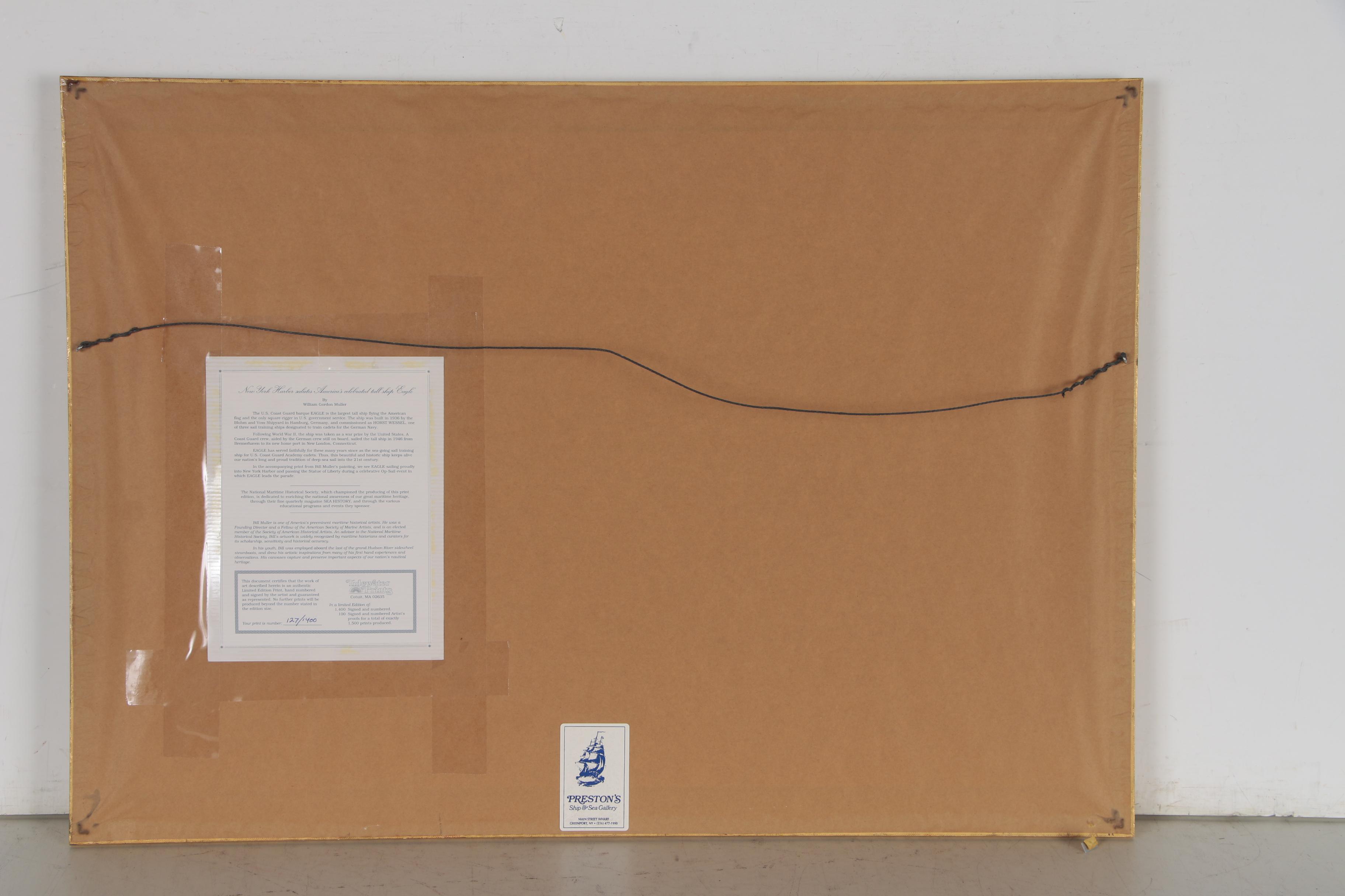 William G. Muller Offset Lithograph of Ships, 1998 EBTH