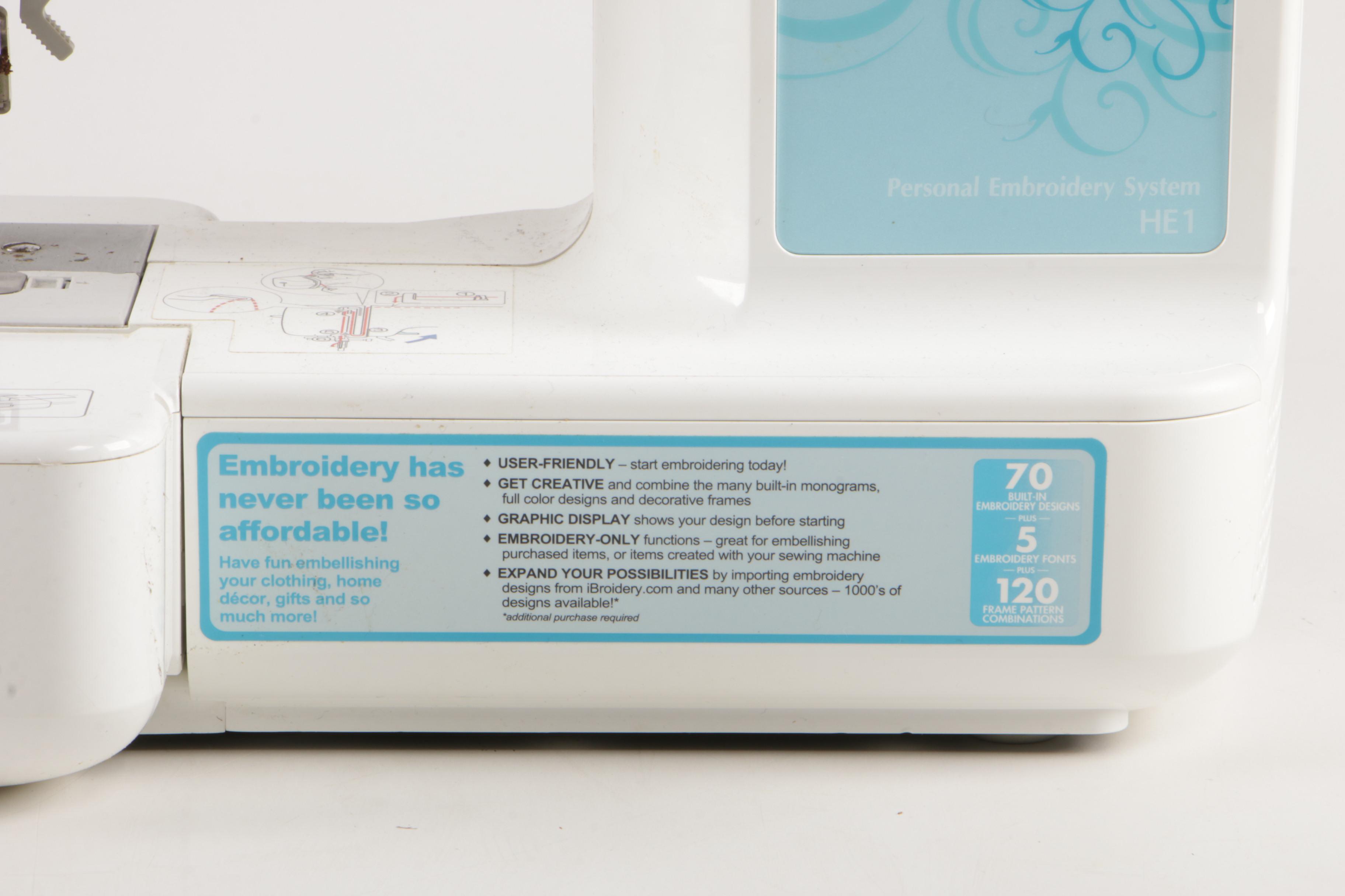 Brother HE1 Computerized Embroidery Machine EBTH