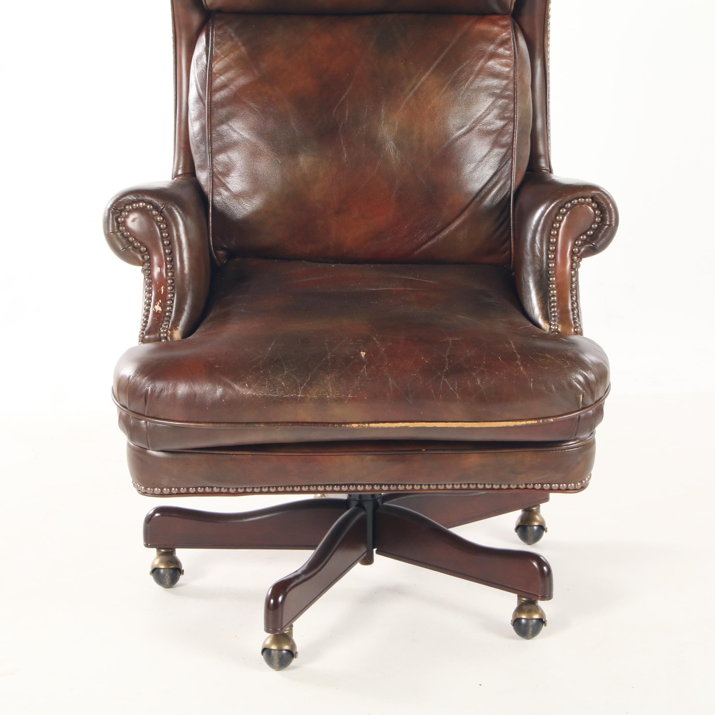 BradingtonYoung Leather WingBack Desk Chair EBTH