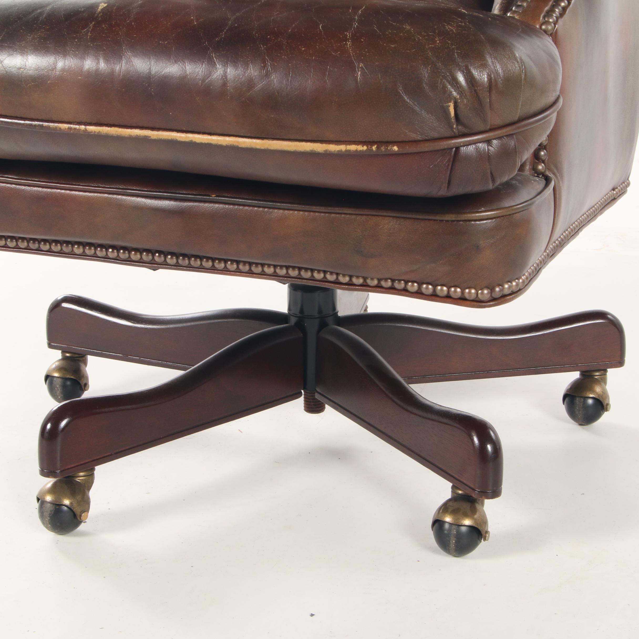 BradingtonYoung Leather WingBack Desk Chair EBTH