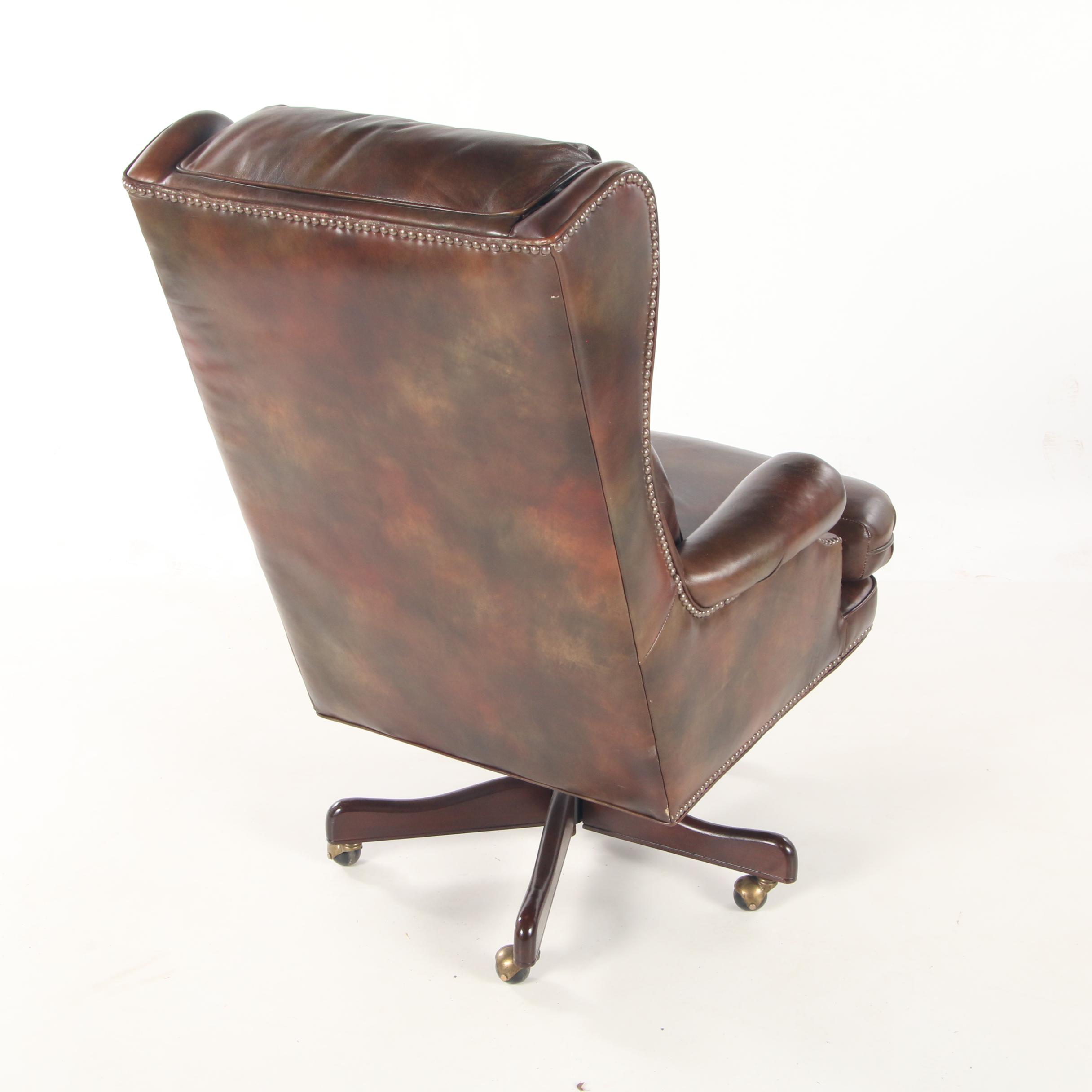 BradingtonYoung Leather WingBack Desk Chair EBTH