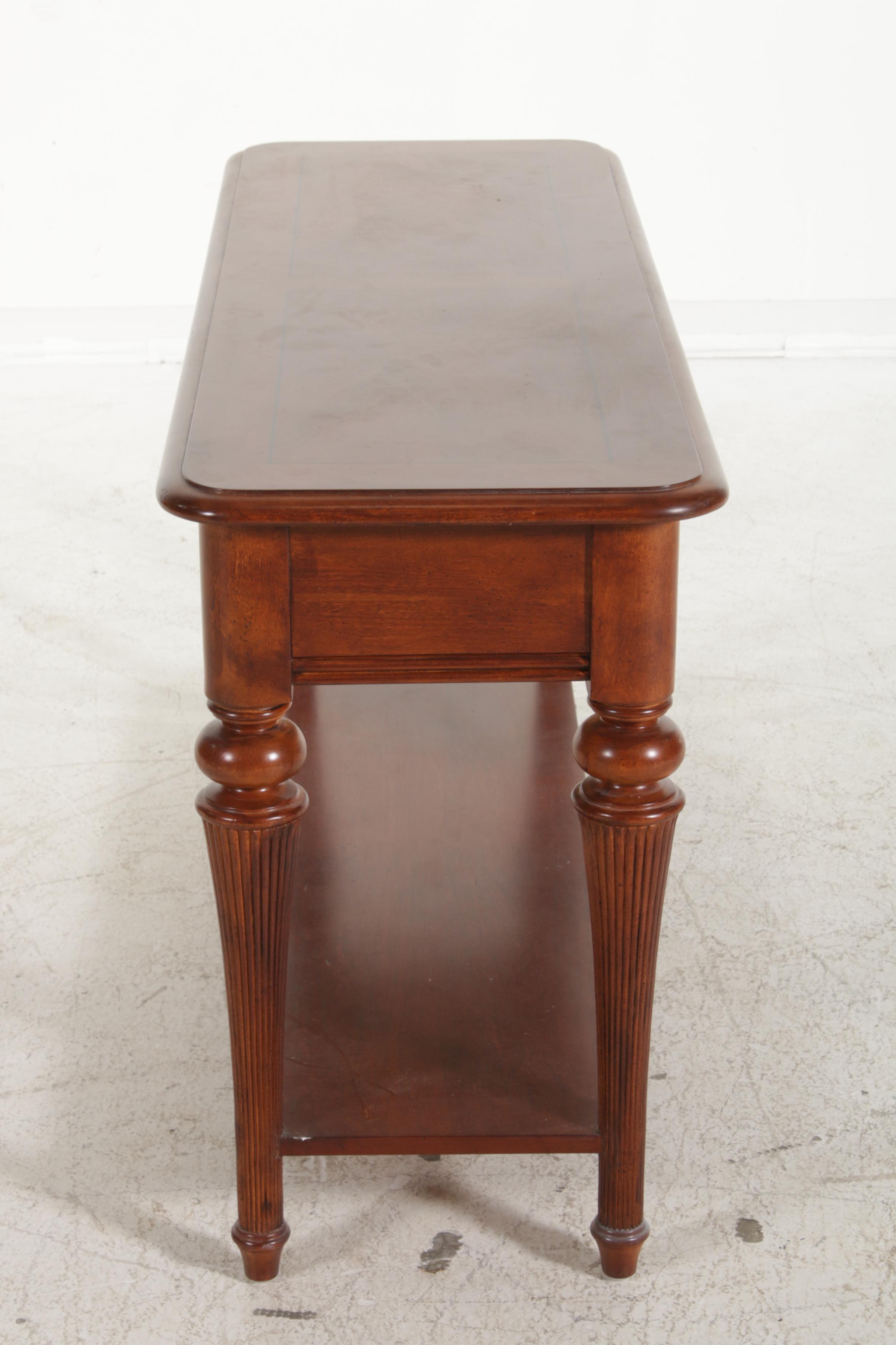 Stanley Furniture StringInlaid Fruitwood Sofa Table EBTH