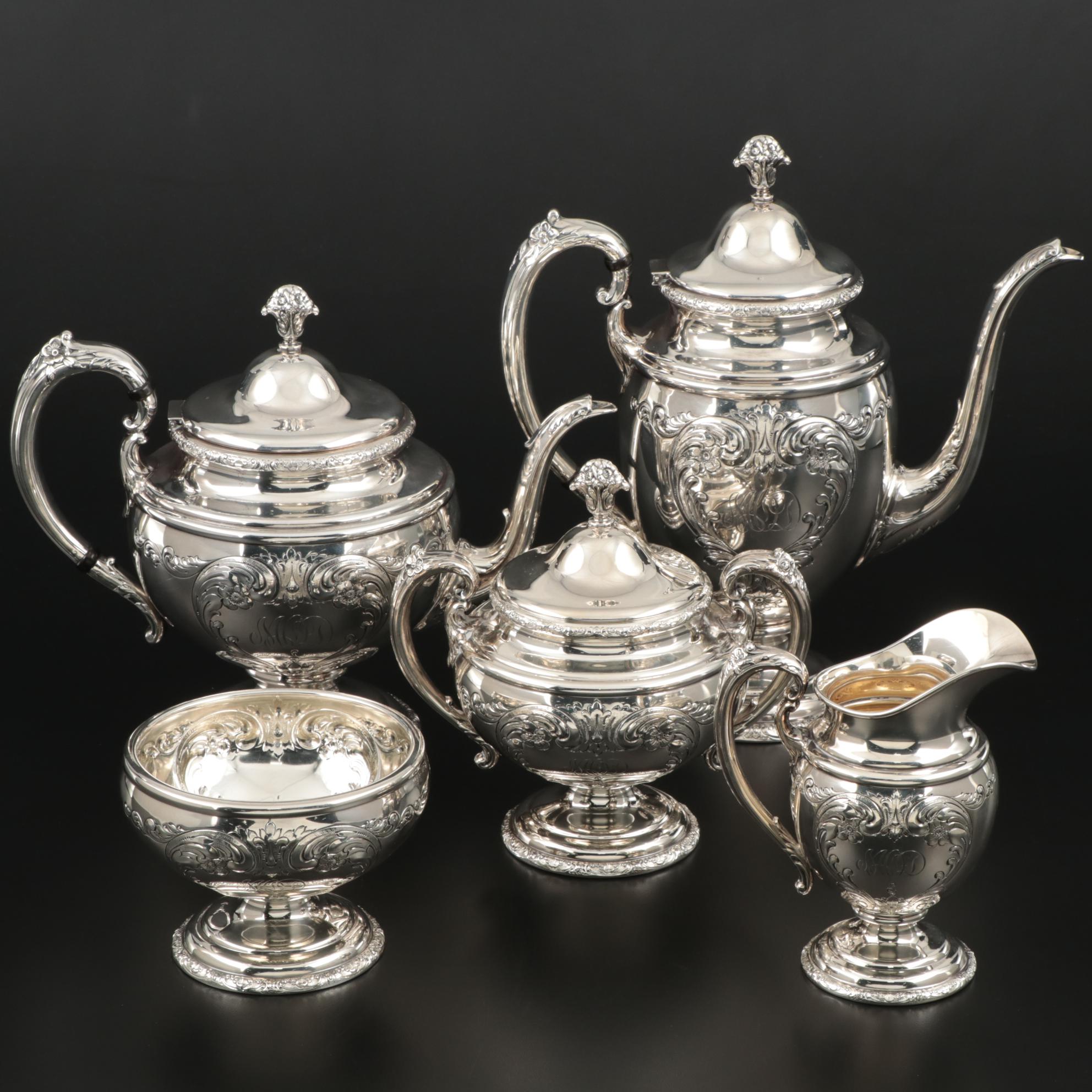 Towle Sterling Silver "Old Master" Tea and Coffee Service, Mid to Late 20th C. EBTH