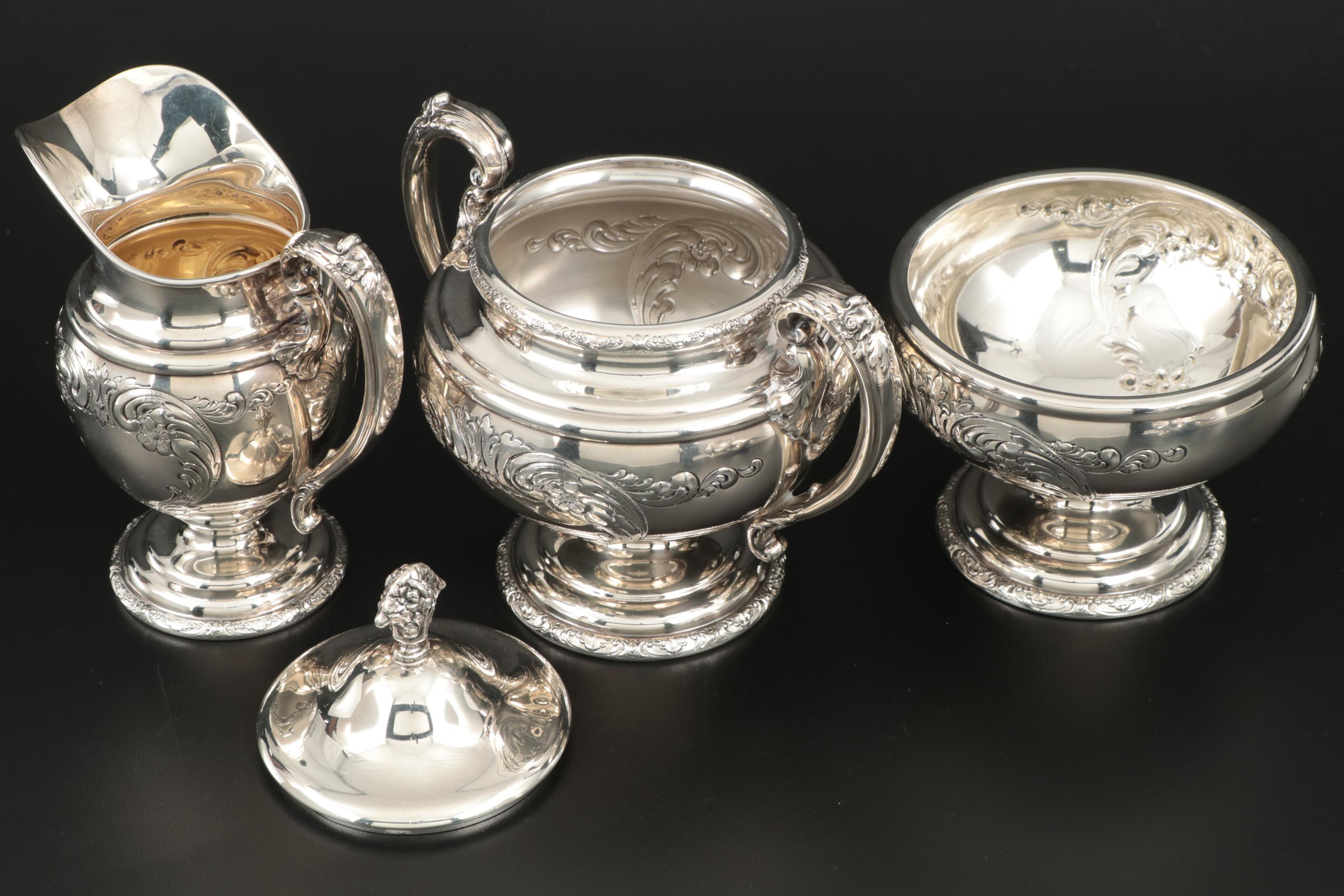 Towle Sterling Silver "Old Master" Tea and Coffee Service, Mid to Late
