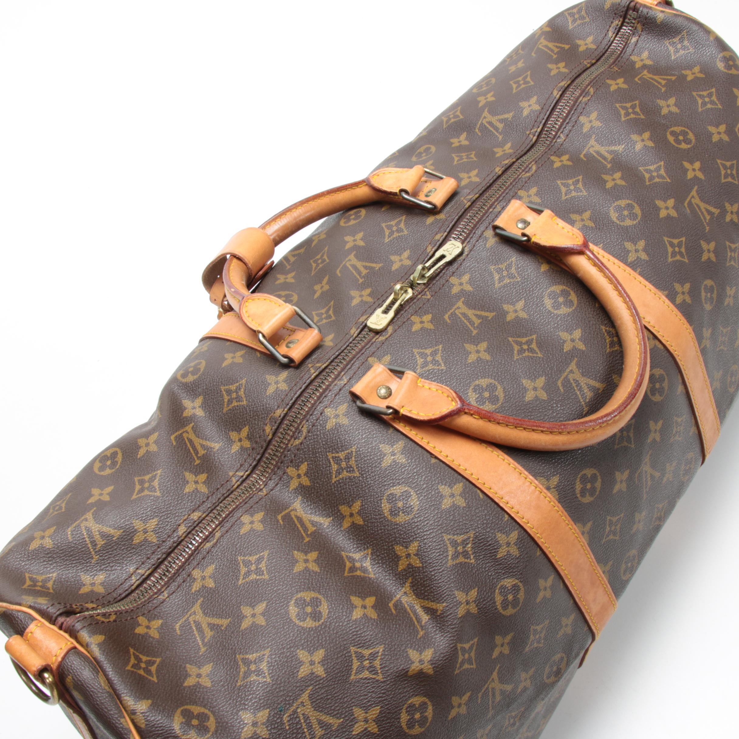 Louis Vuitton Keepall Bandoulière 60 Duffel in Monogram Canvas and