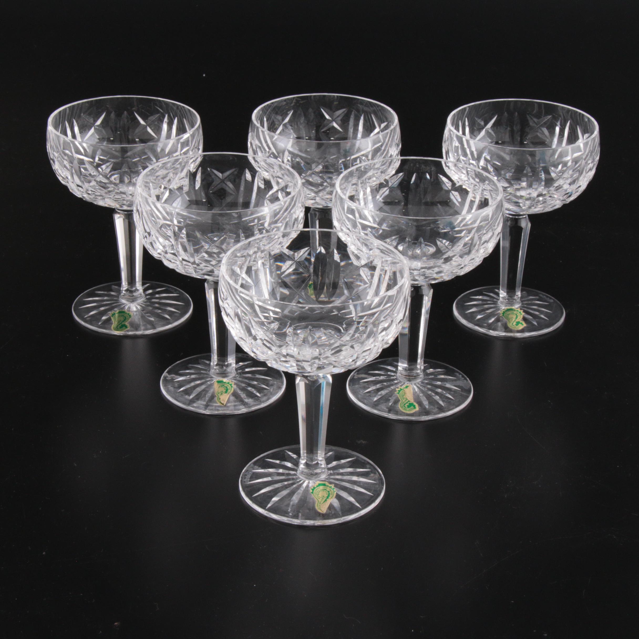 Waterford Crystal "Glengarriff" Champagne Coupes, Set of 6 EBTH