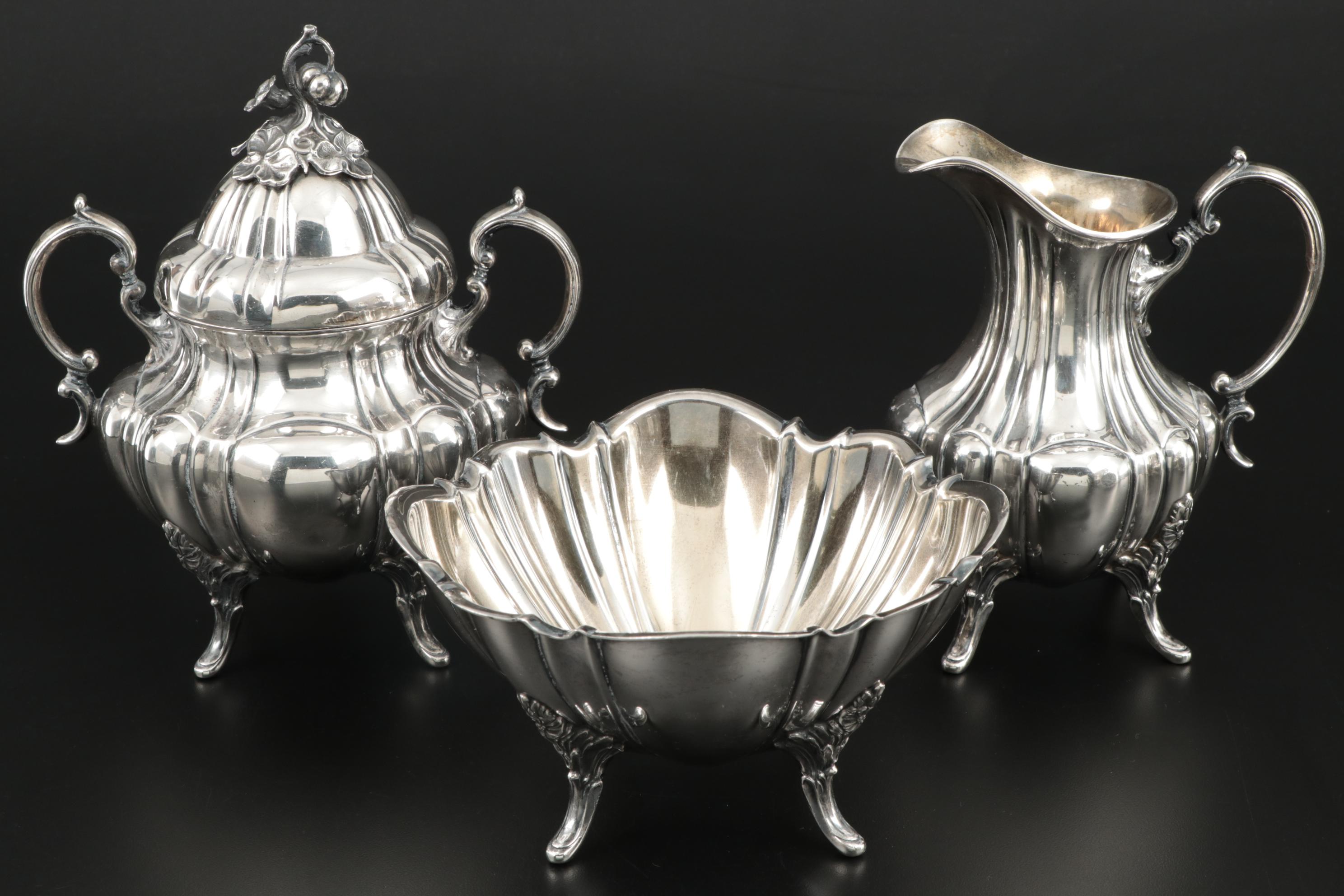 Reed & Barton "Bradford" Sterling Silver Tea And Coffee Service, Early ...