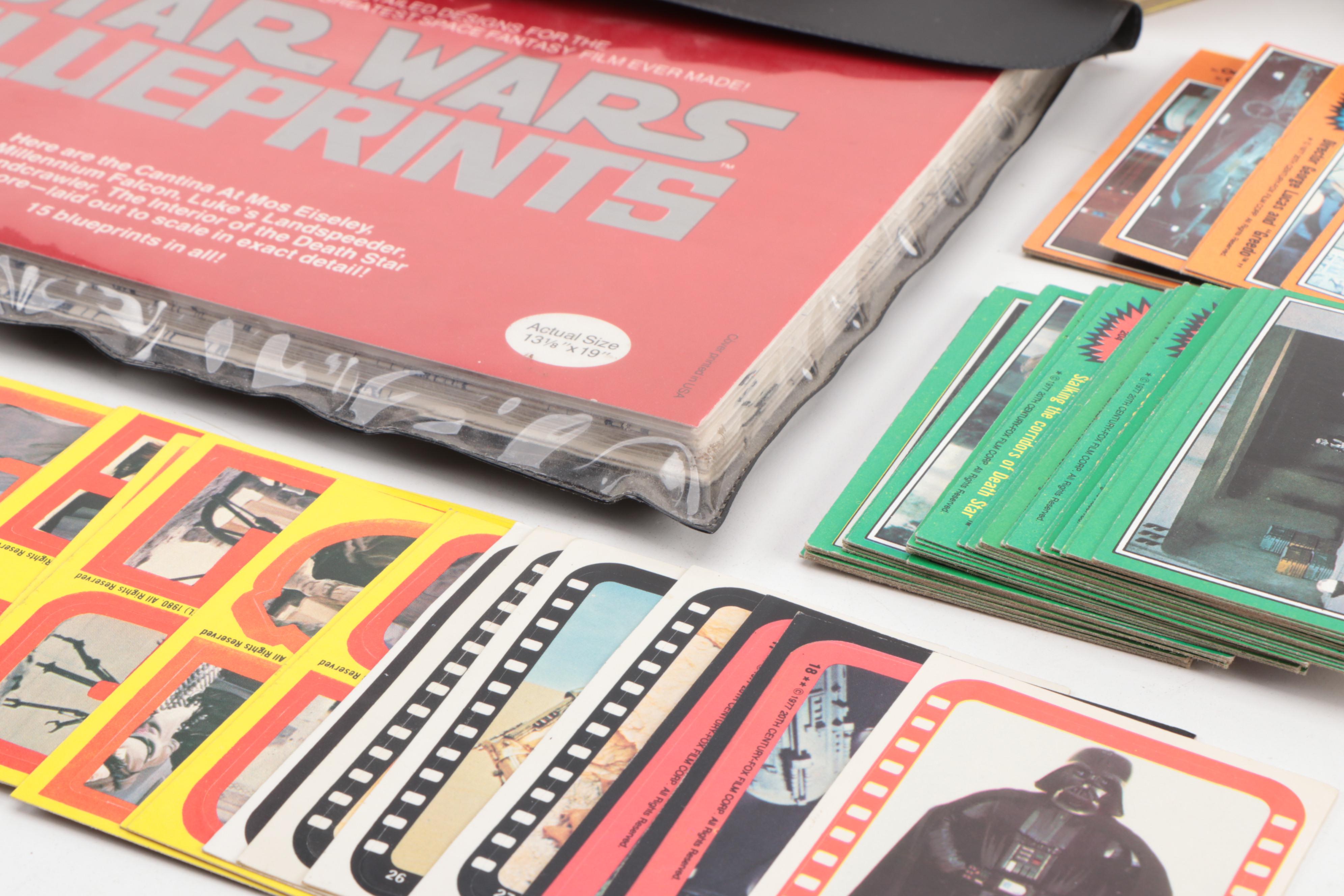 1977 Topps Star Wars Trading Cards, Stickers, and Space Vehicle