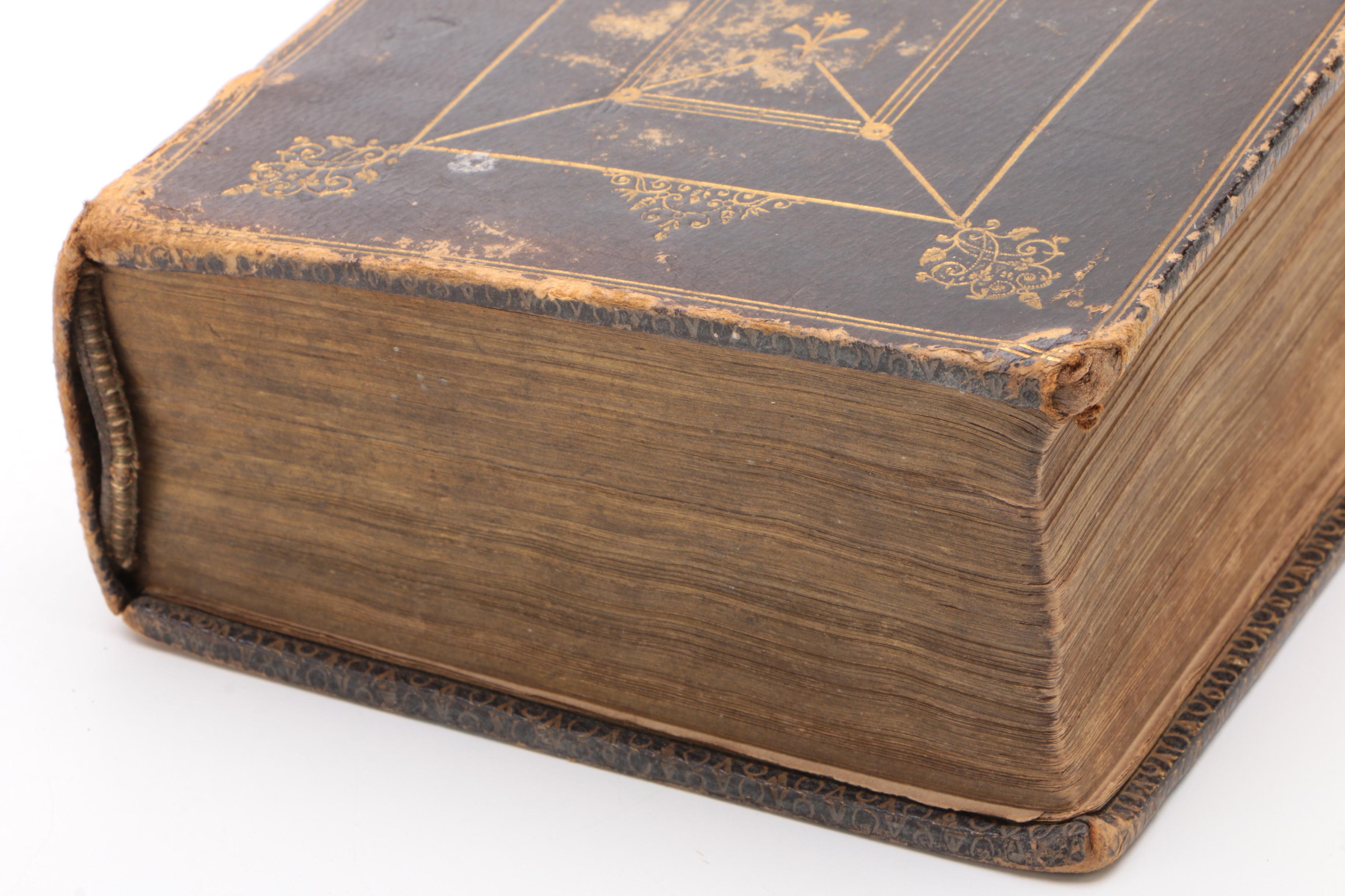 1736 Illustrated "The Book of Common Prayer", Original Leather Binding