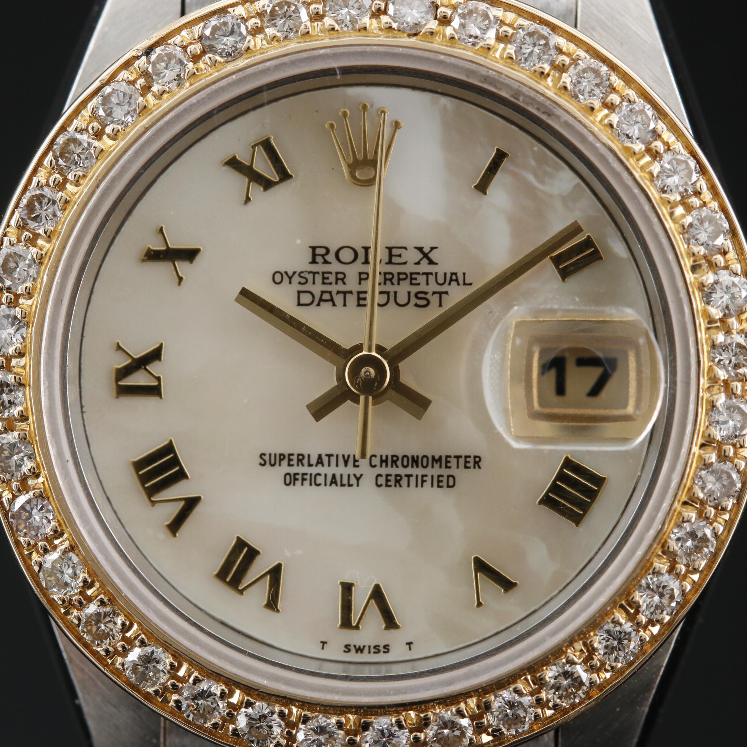 rolex datejust 14k