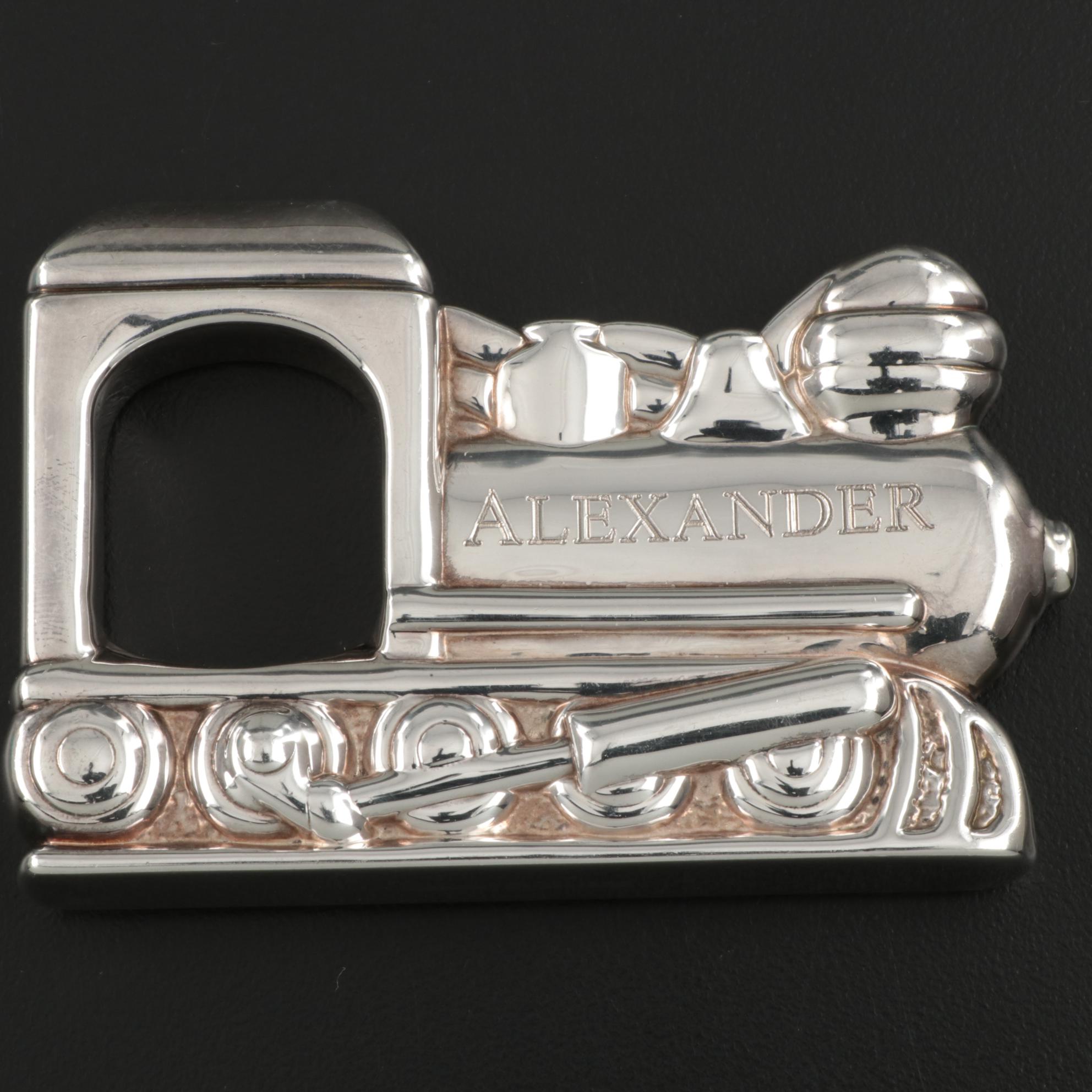 tiffany sterling silver baby rattle