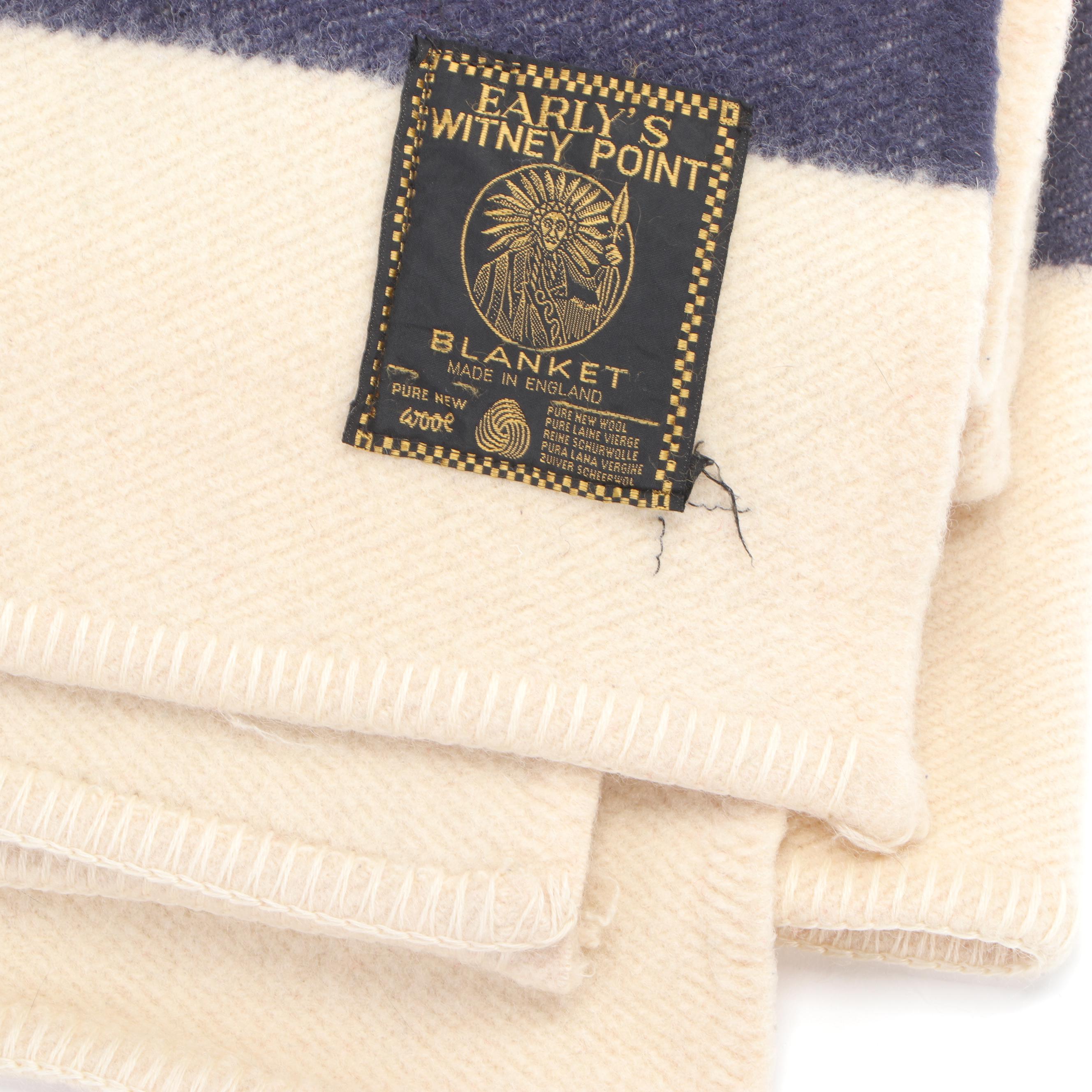 Early's Witney Point English Striped Wool Blanket EBTH
