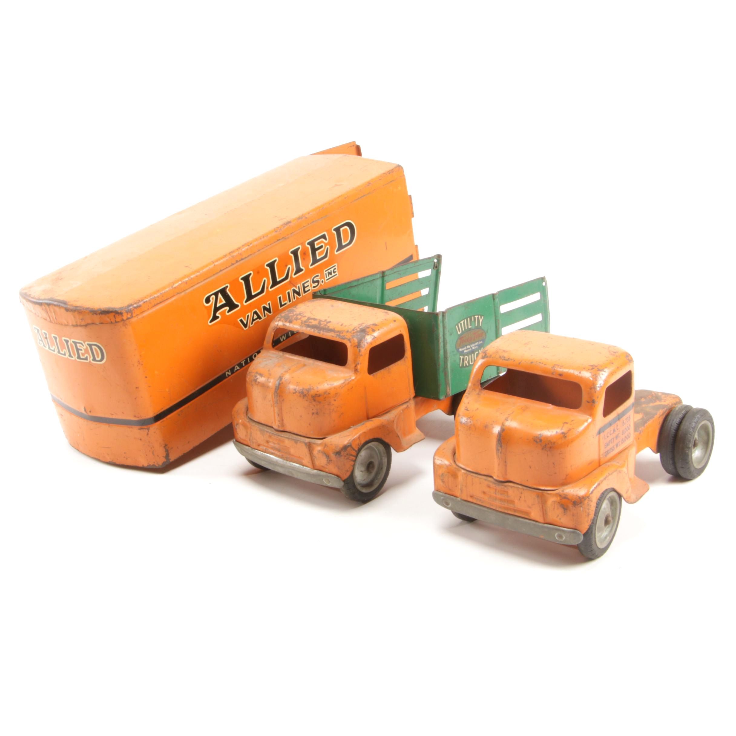 metal toy trucks and tractors