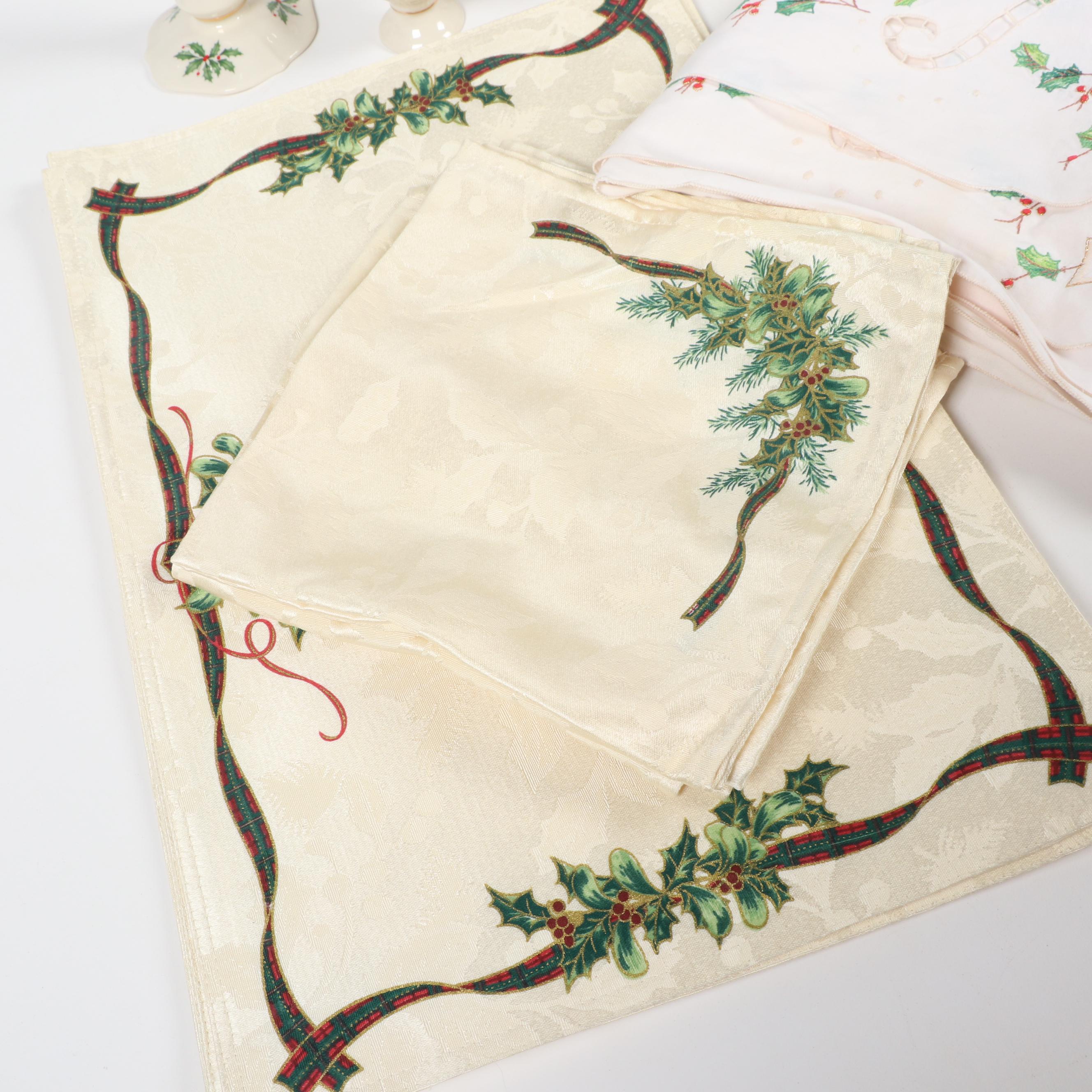 Lenox "Holiday" Table Accessories and Table Linen, Napkins and