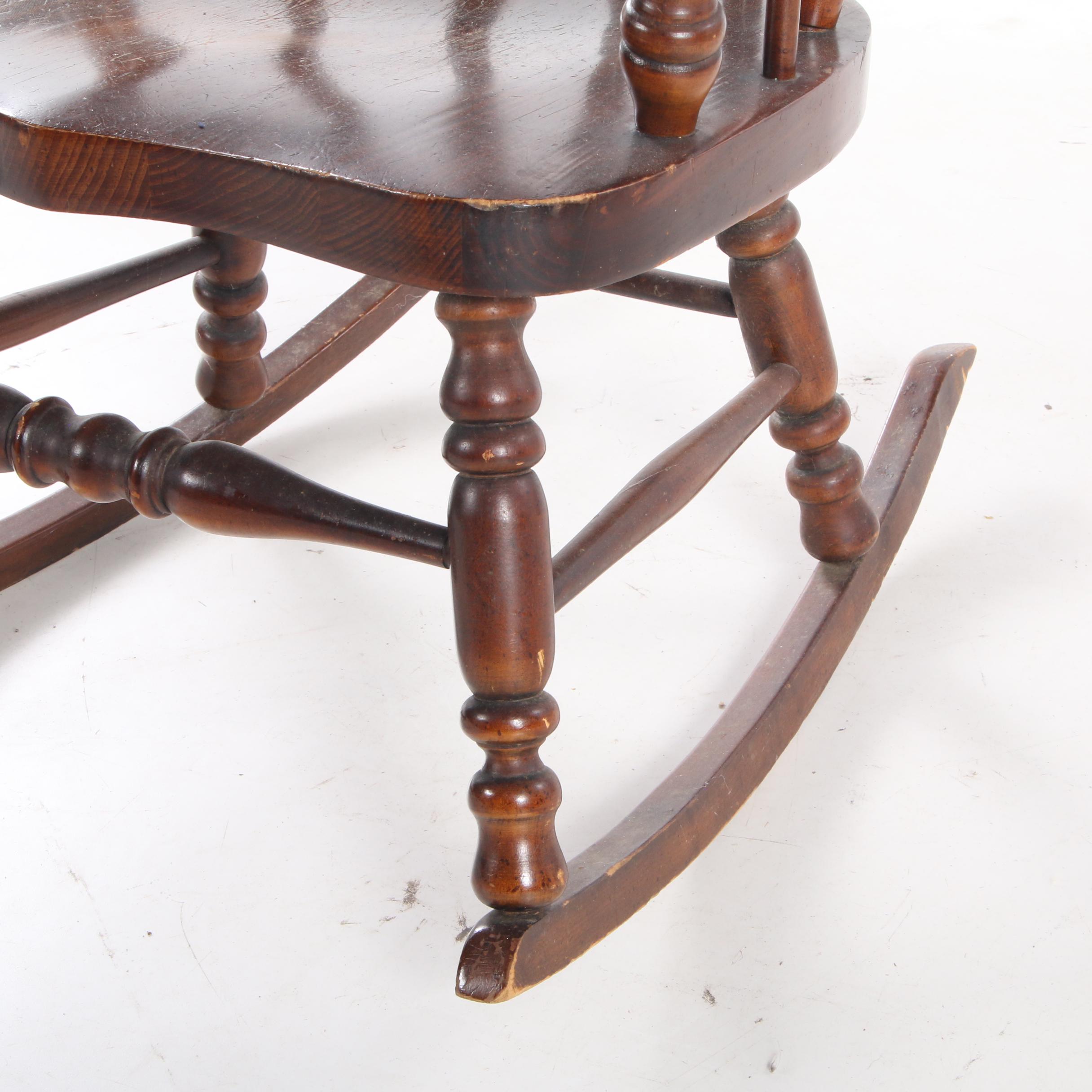 Virginia House American Colonial Style Pine Rocking Chair EBTH