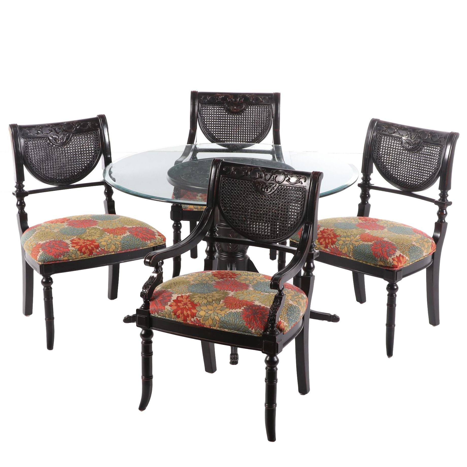 Largo Furniture Regency Style "Heritage" Ebonized Wood Dining Set EBTH