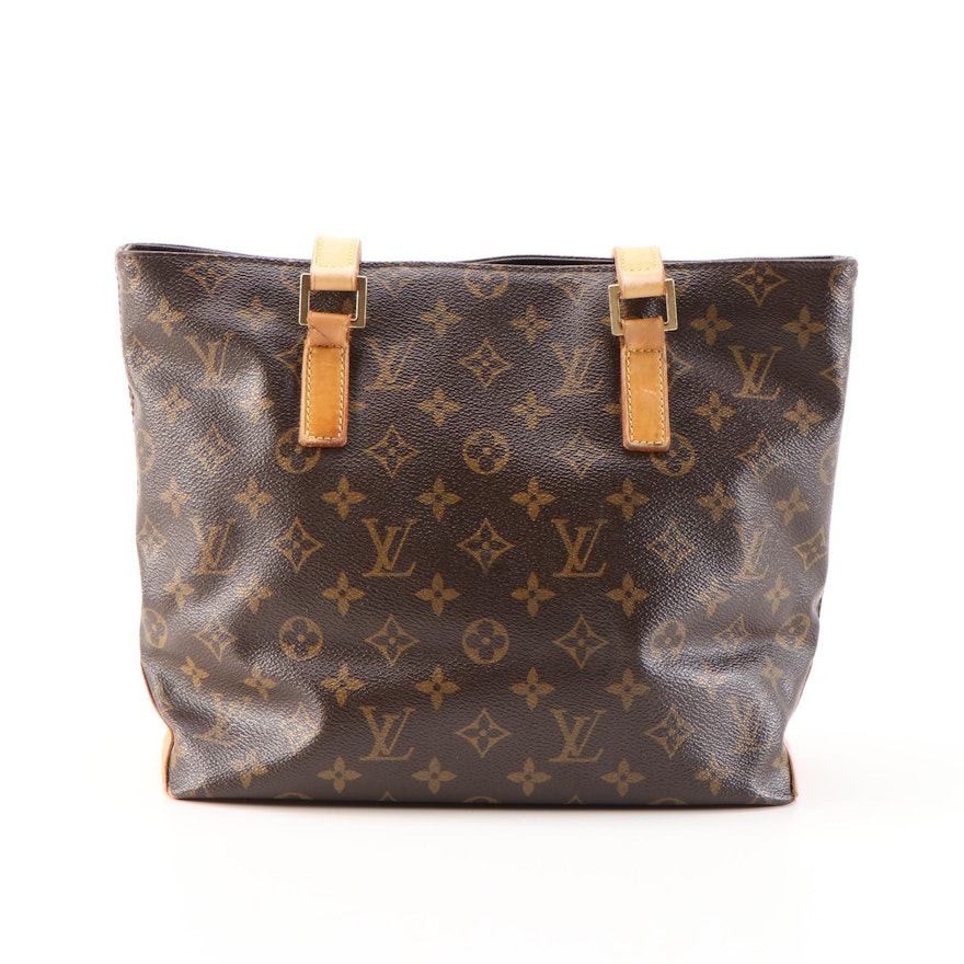 Refurbished Louis Vuitton Cabas Mezzo Tote in Monogram Canvas and Leather | EBTH