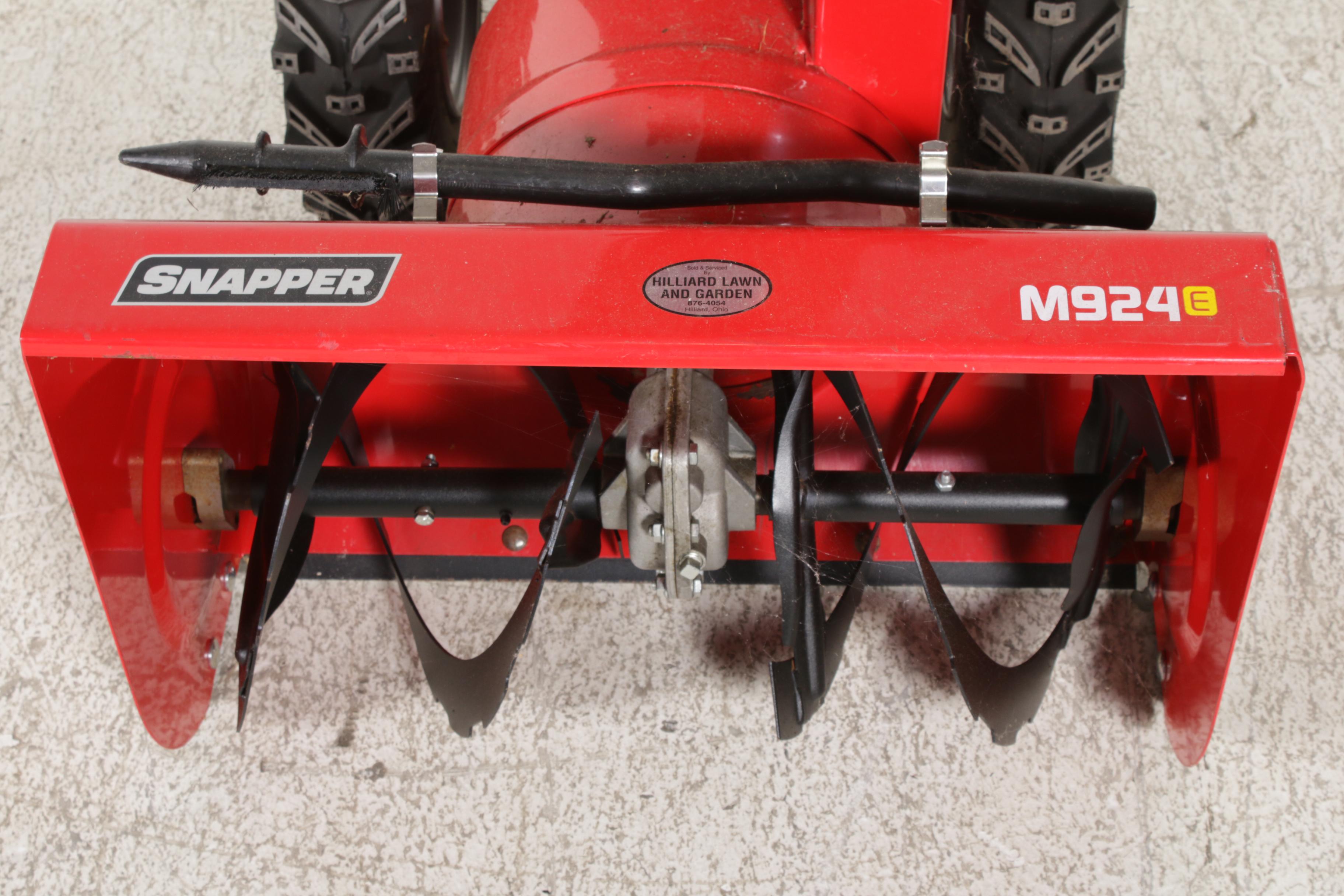 Snapper M924E Snow Thrower EBTH