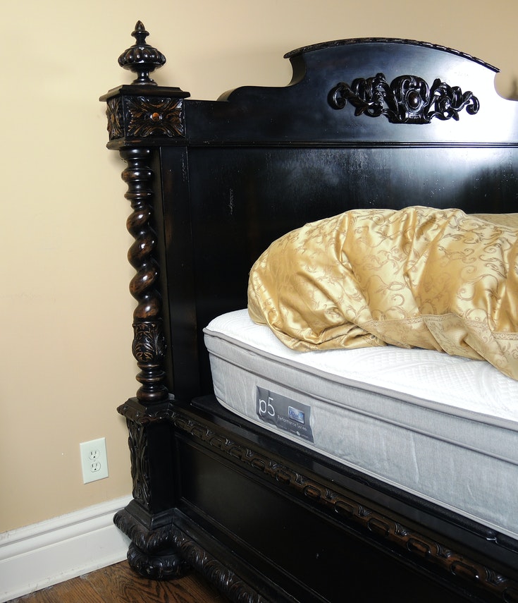 Restoration Hardware "French Empire" Black King Bed EBTH