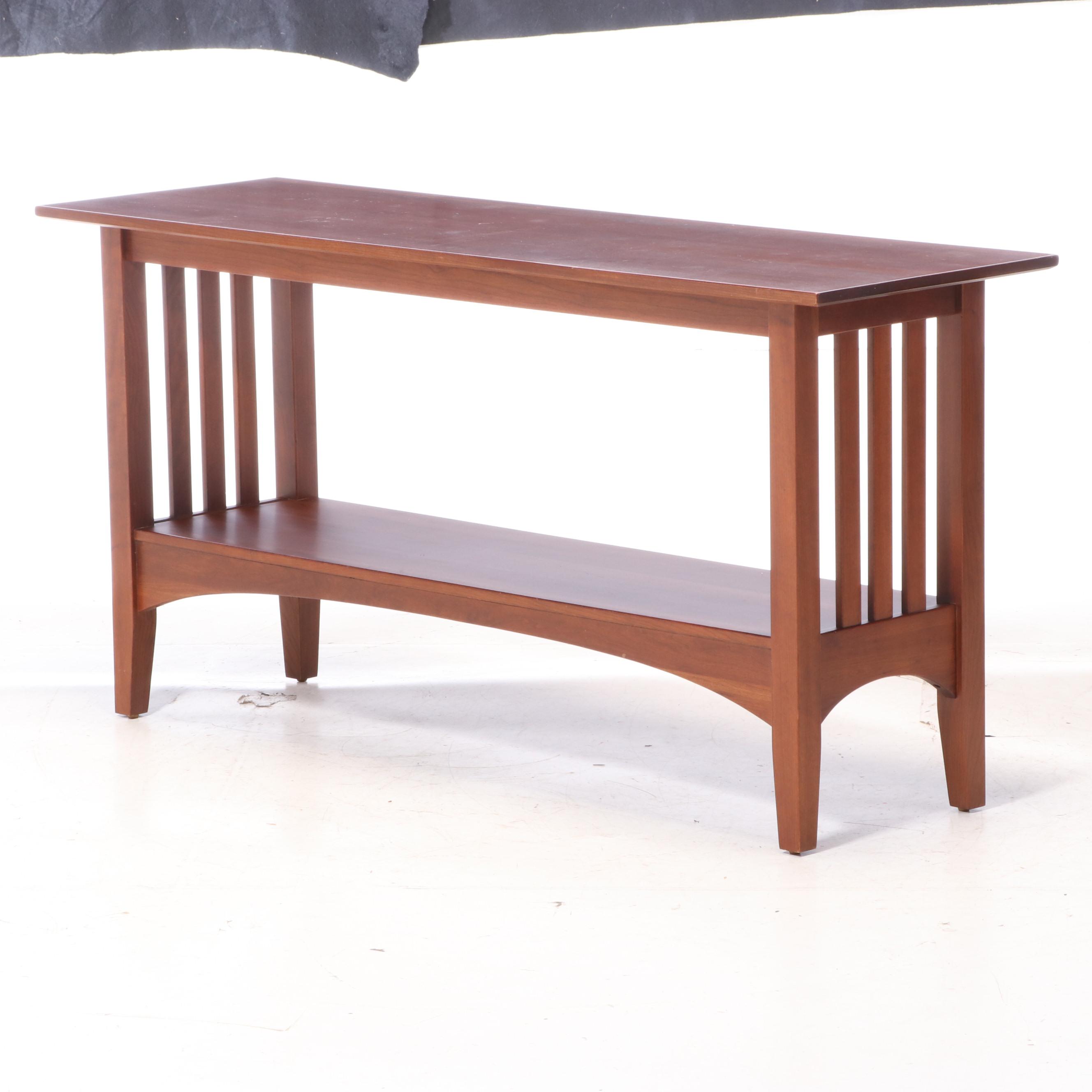 Ethan Allen American Impressions Cherry Console Table Ebth