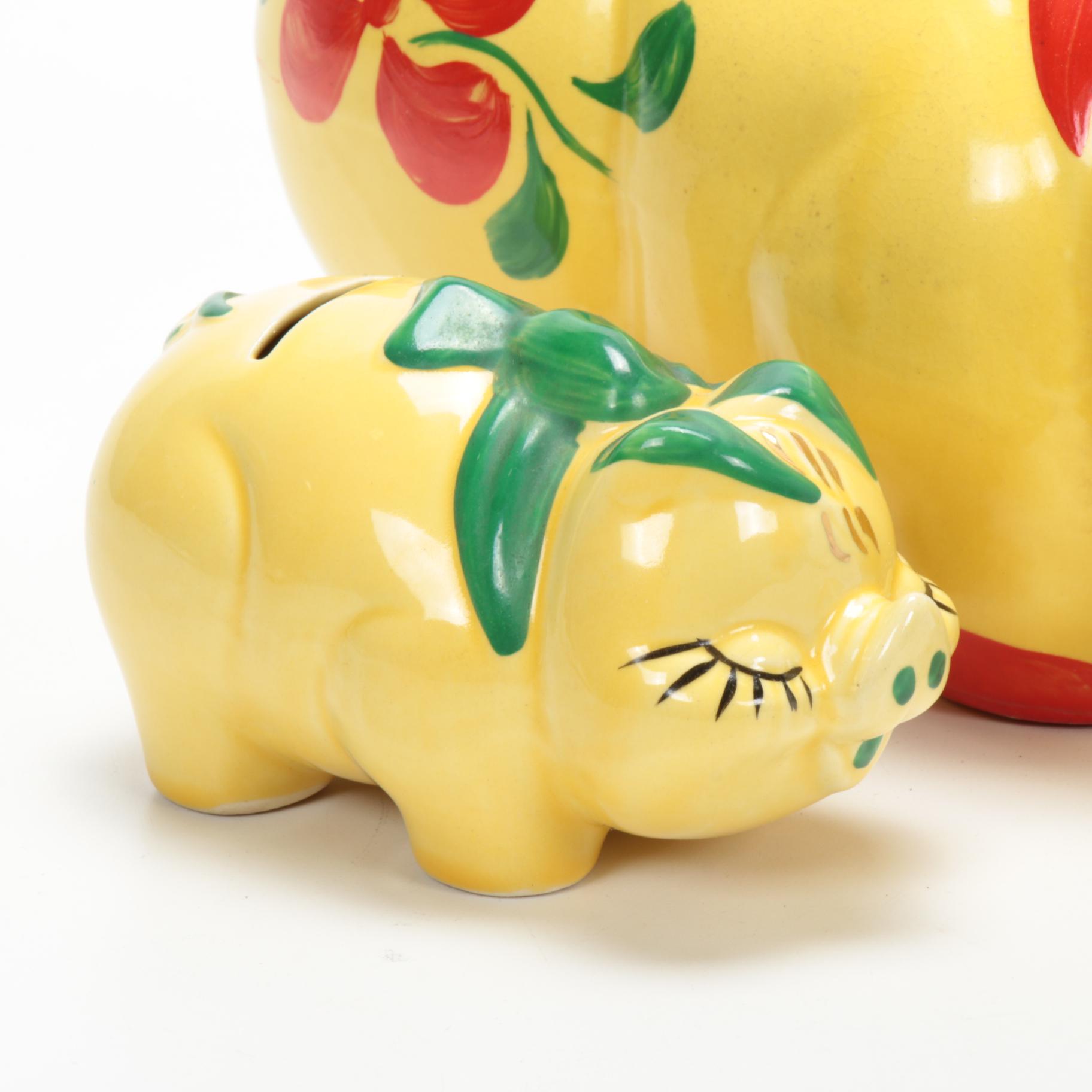 HandPainted Ceramic Piggy Banks EBTH