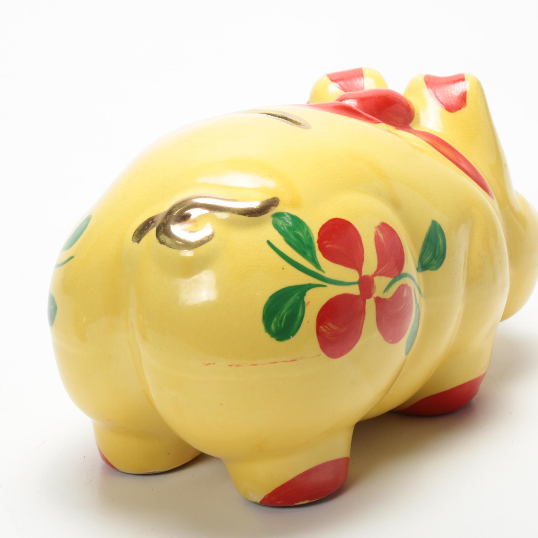 HandPainted Ceramic Piggy Banks EBTH