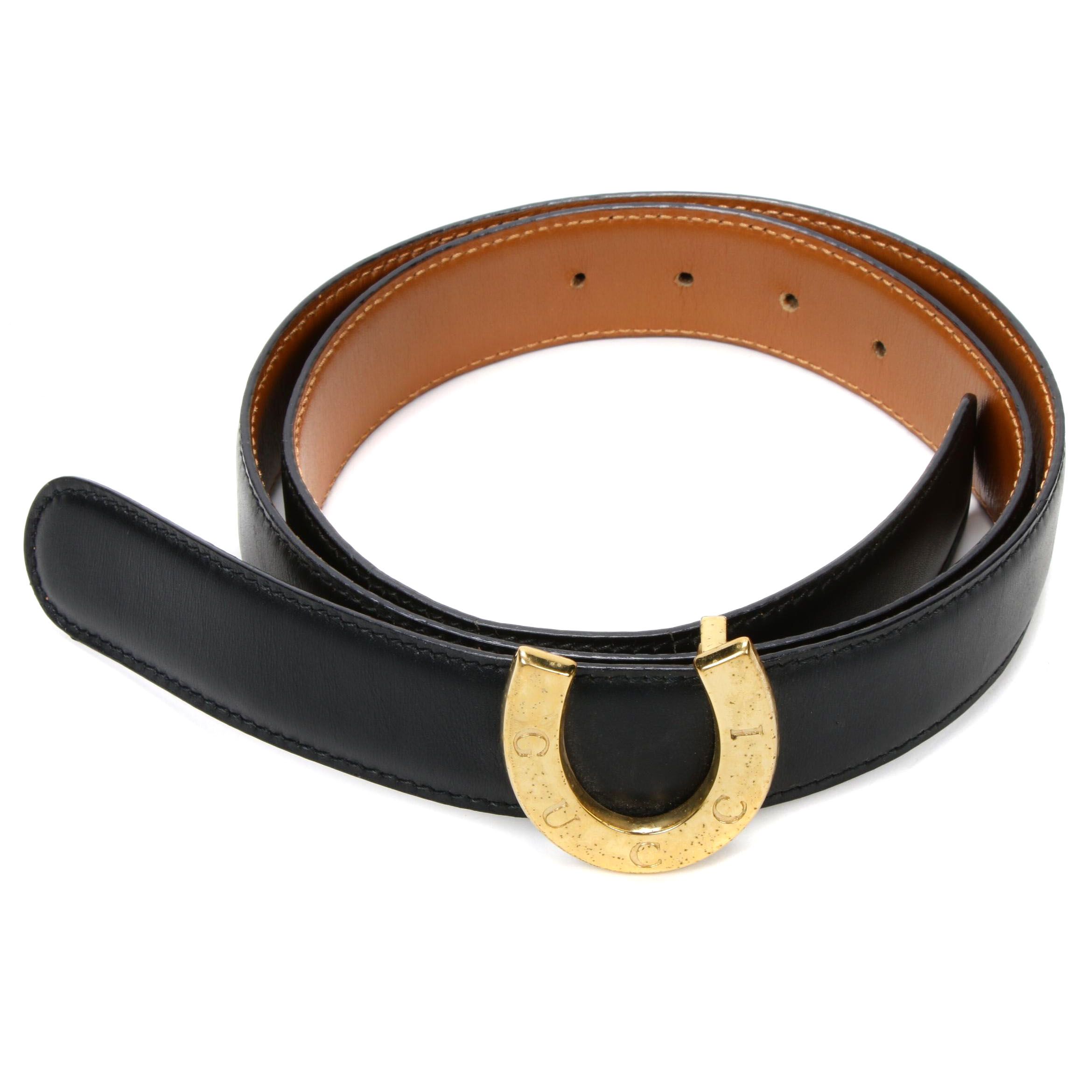 gucci horseshoe belt