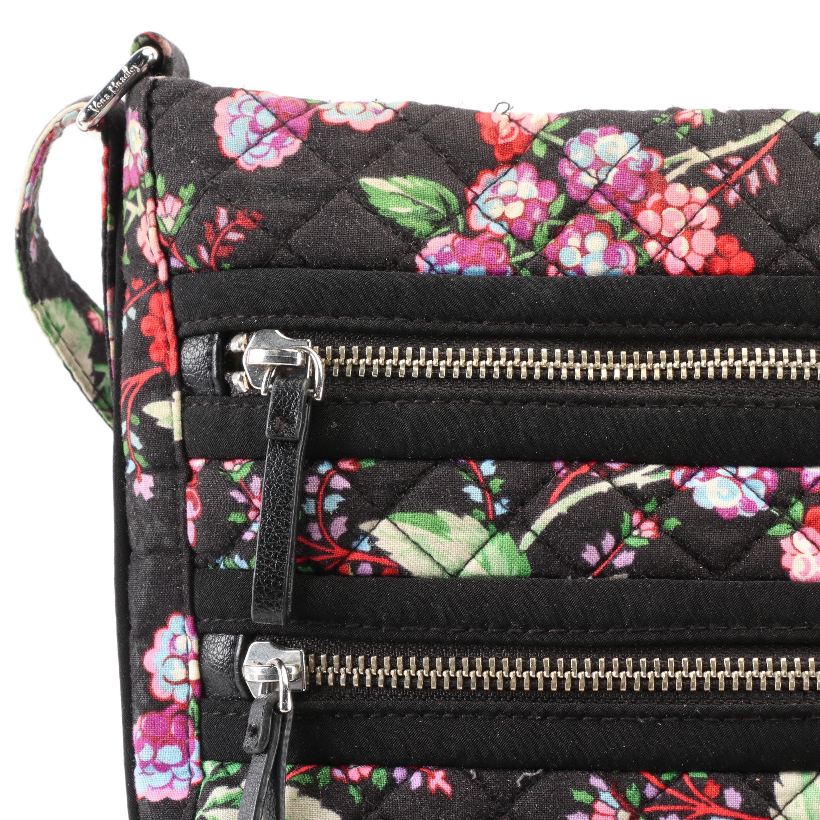 Vera Bradley "Winter Berry" and "Batik Leaves" Crossbody Bags EBTH