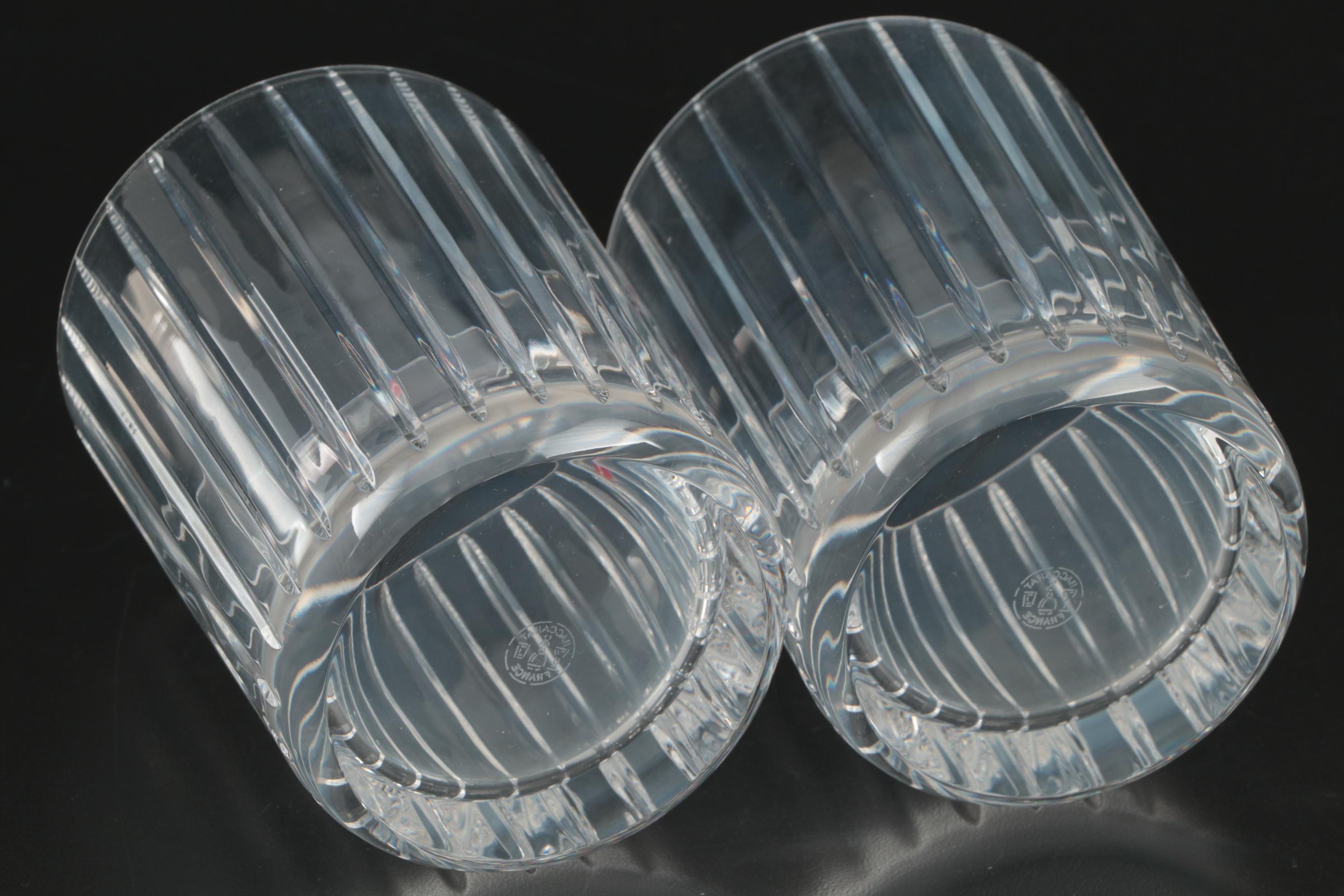 Baccarat "Harmonie" Crystal Double Old Fashioned Glasses EBTH