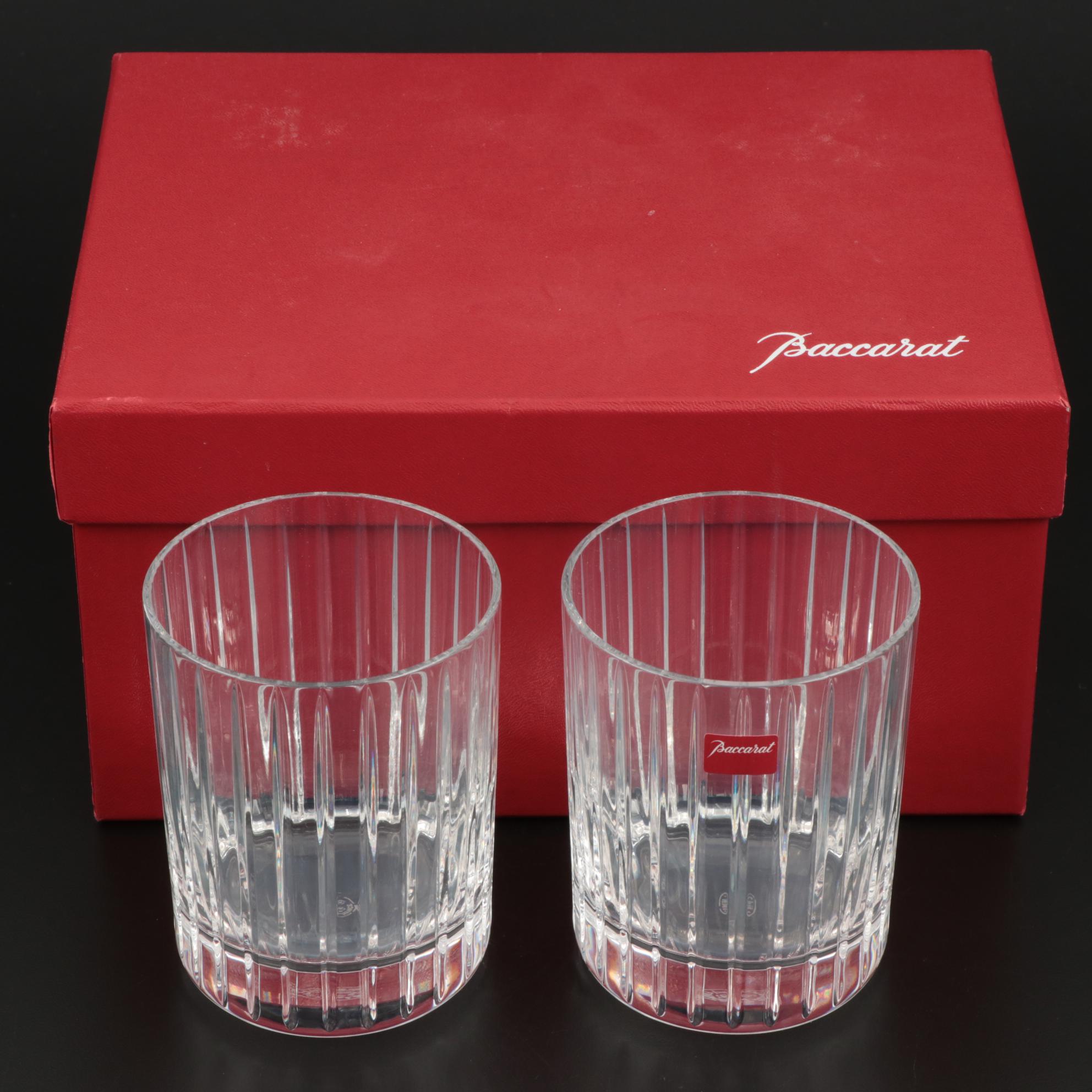 Baccarat "Harmonie" Crystal Double Old Fashioned Glasses EBTH