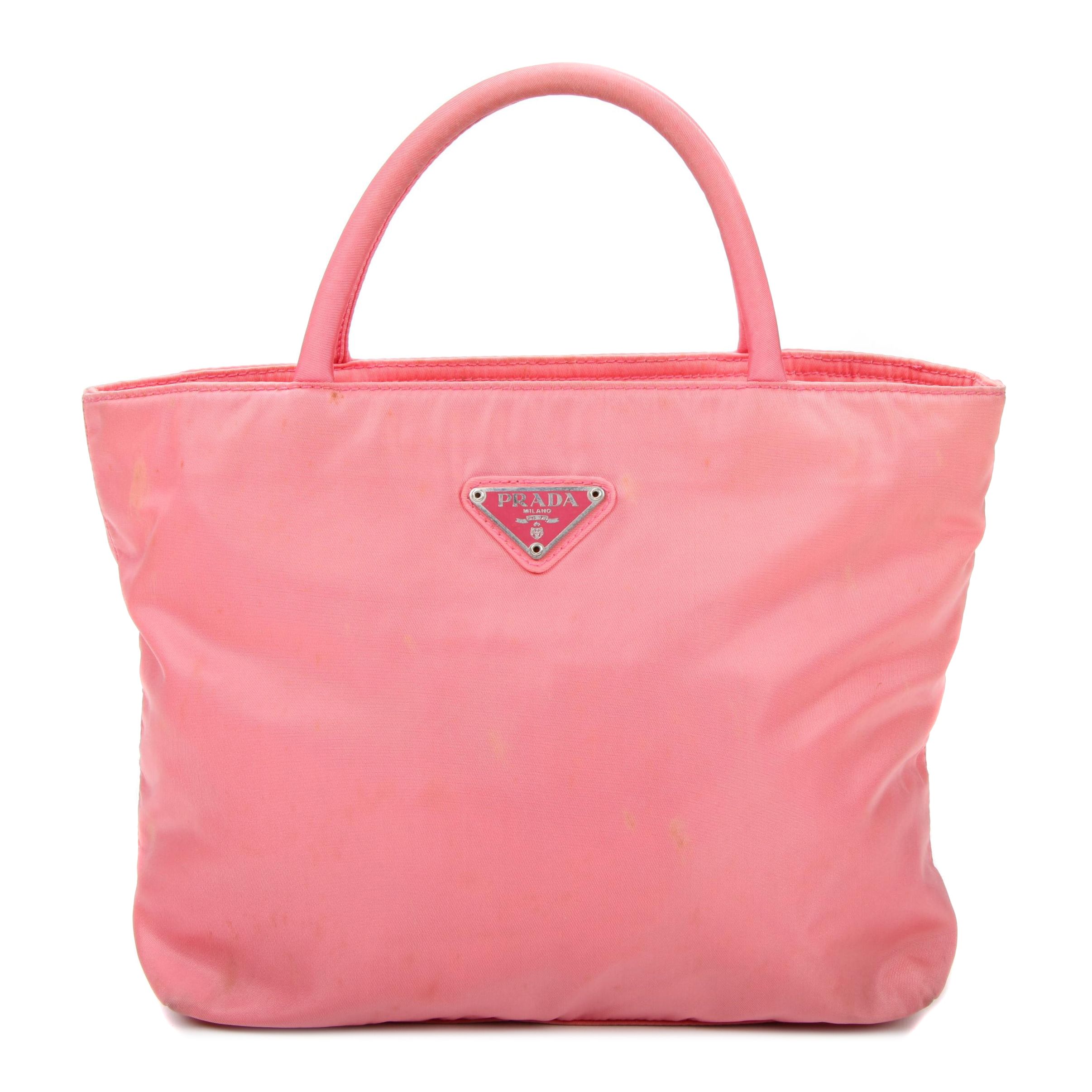 pink prada tote