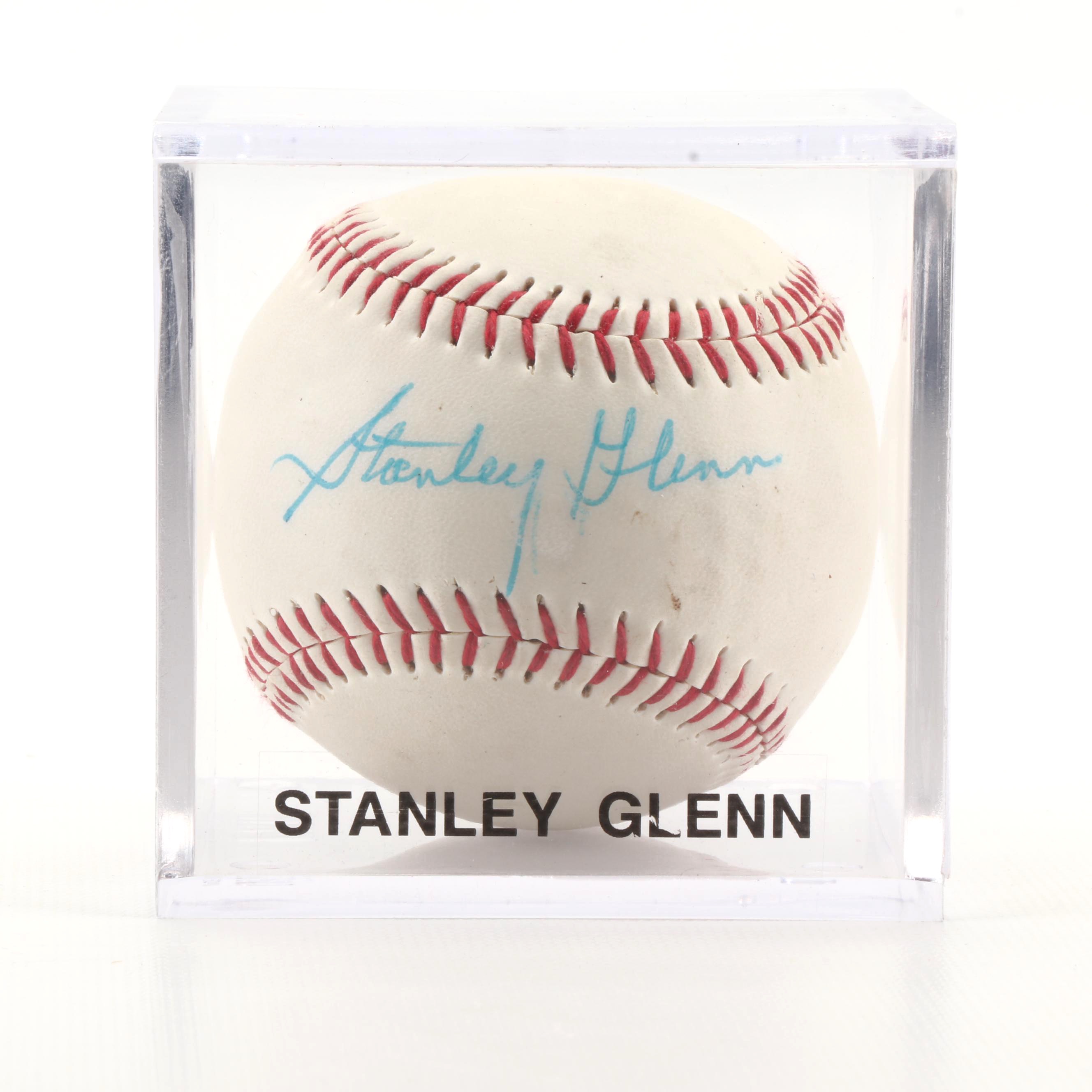 Negro League Player Stanley Glenn Signed Official League Baseball Coa Ebth