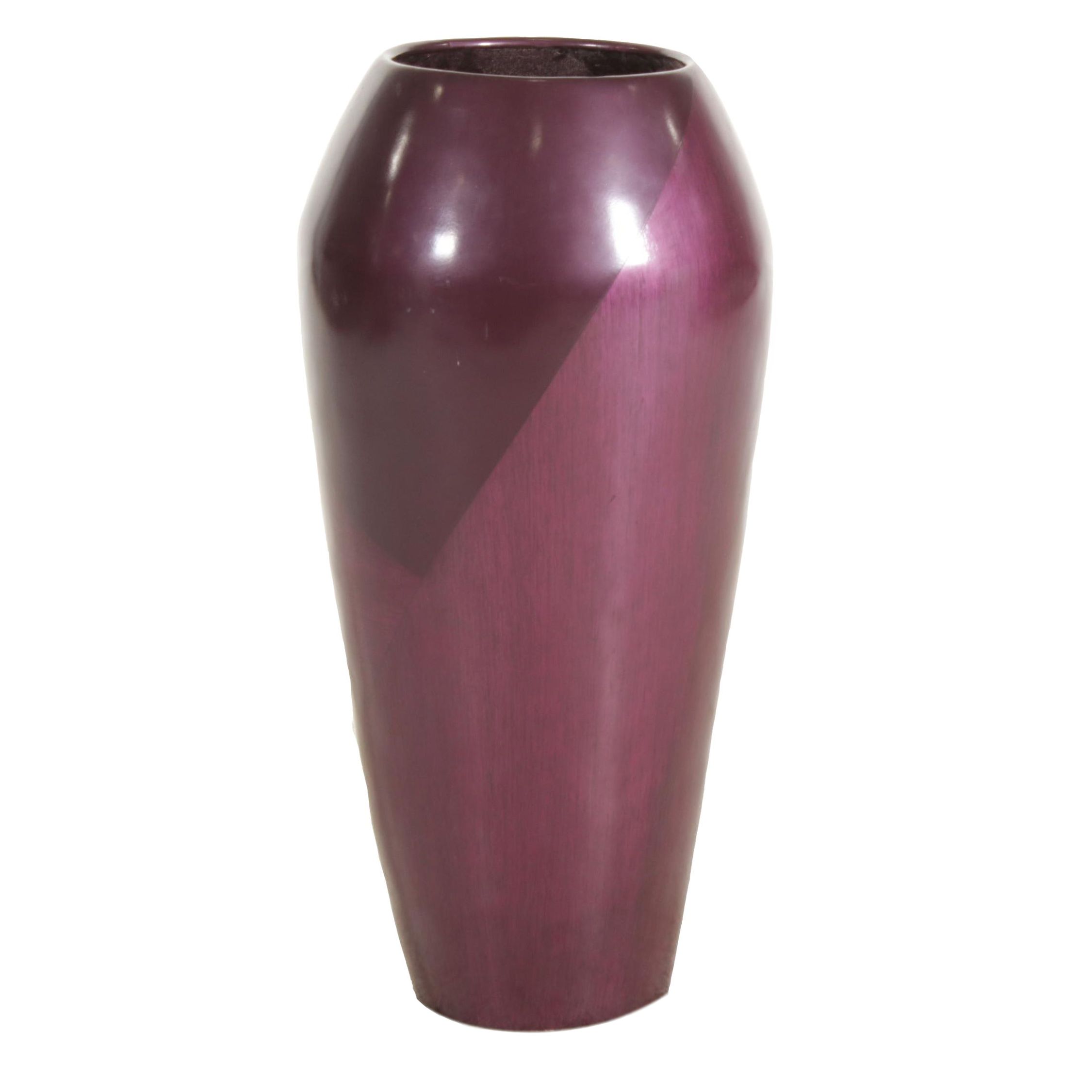 Purple Composite Floor Vase, Late 20th Century EBTH