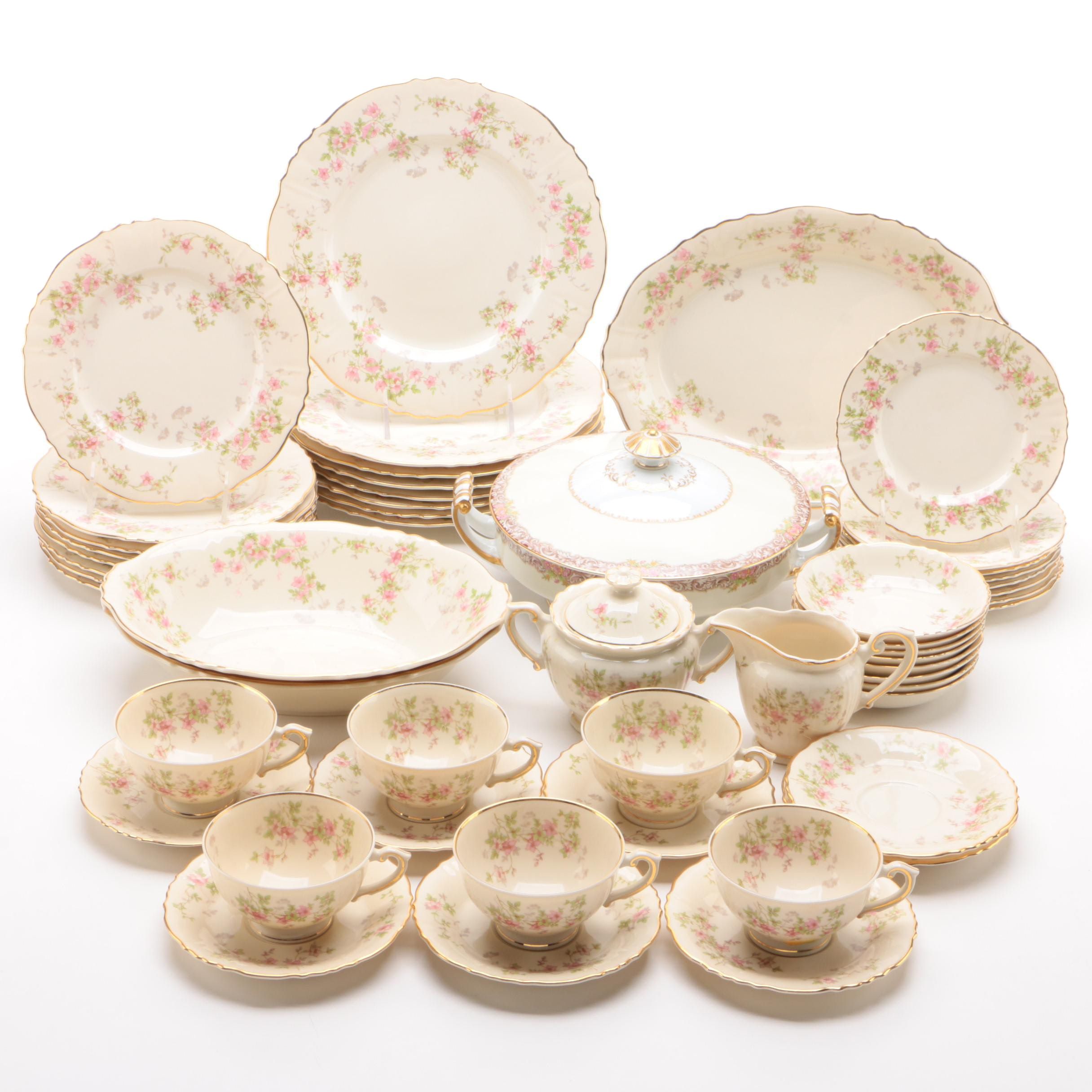 Syracuse China "Stansbury" Dinnerware and Noritake Covered Vegetable