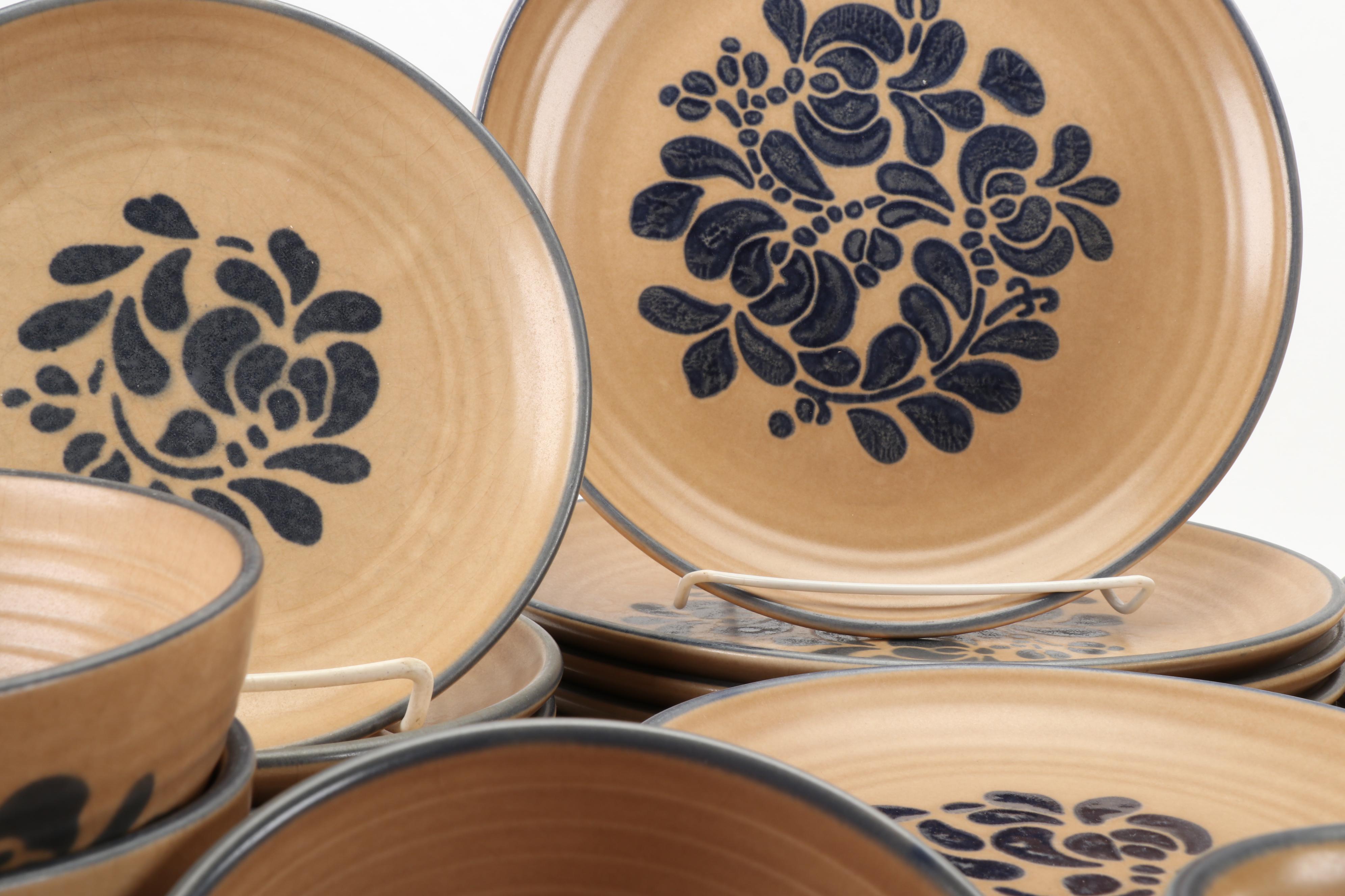 Pfaltzgraff "Folk Art" Dinnerware, Late 20th Century EBTH