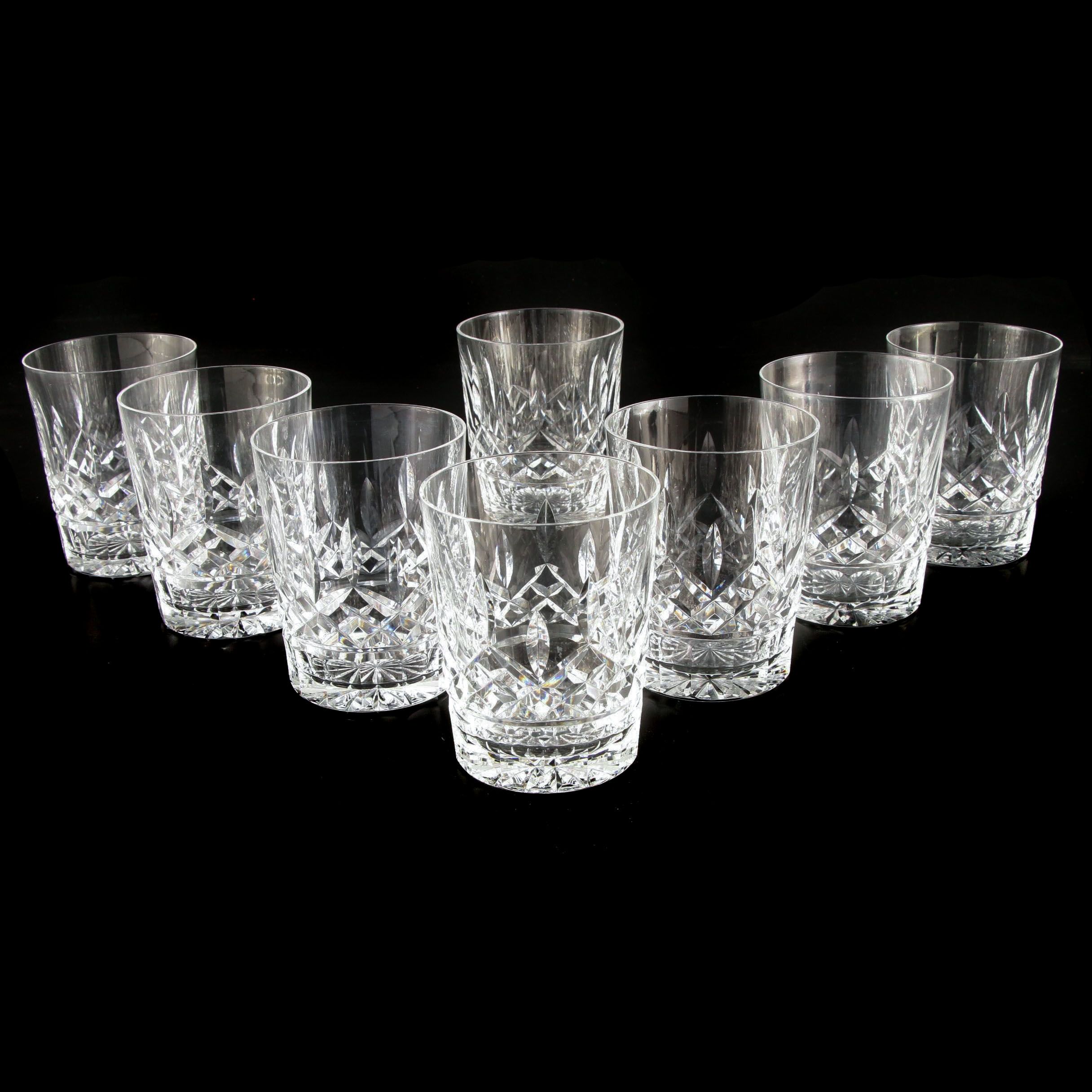 Waterford Crystal "Lismore" Double Old Fashioned Glasses EBTH