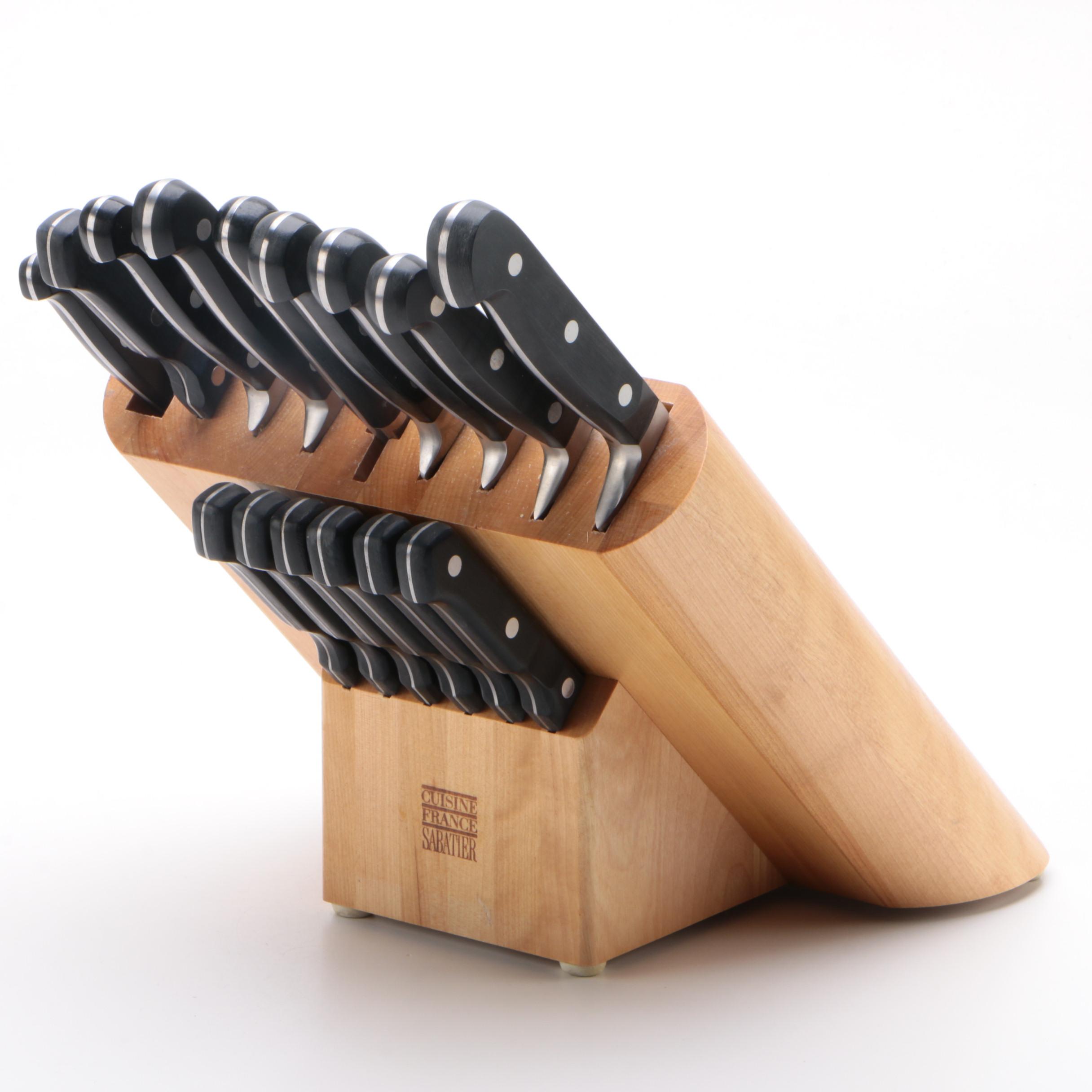 Sabatier Cuisine France Knife Block with Other Knives EBTH