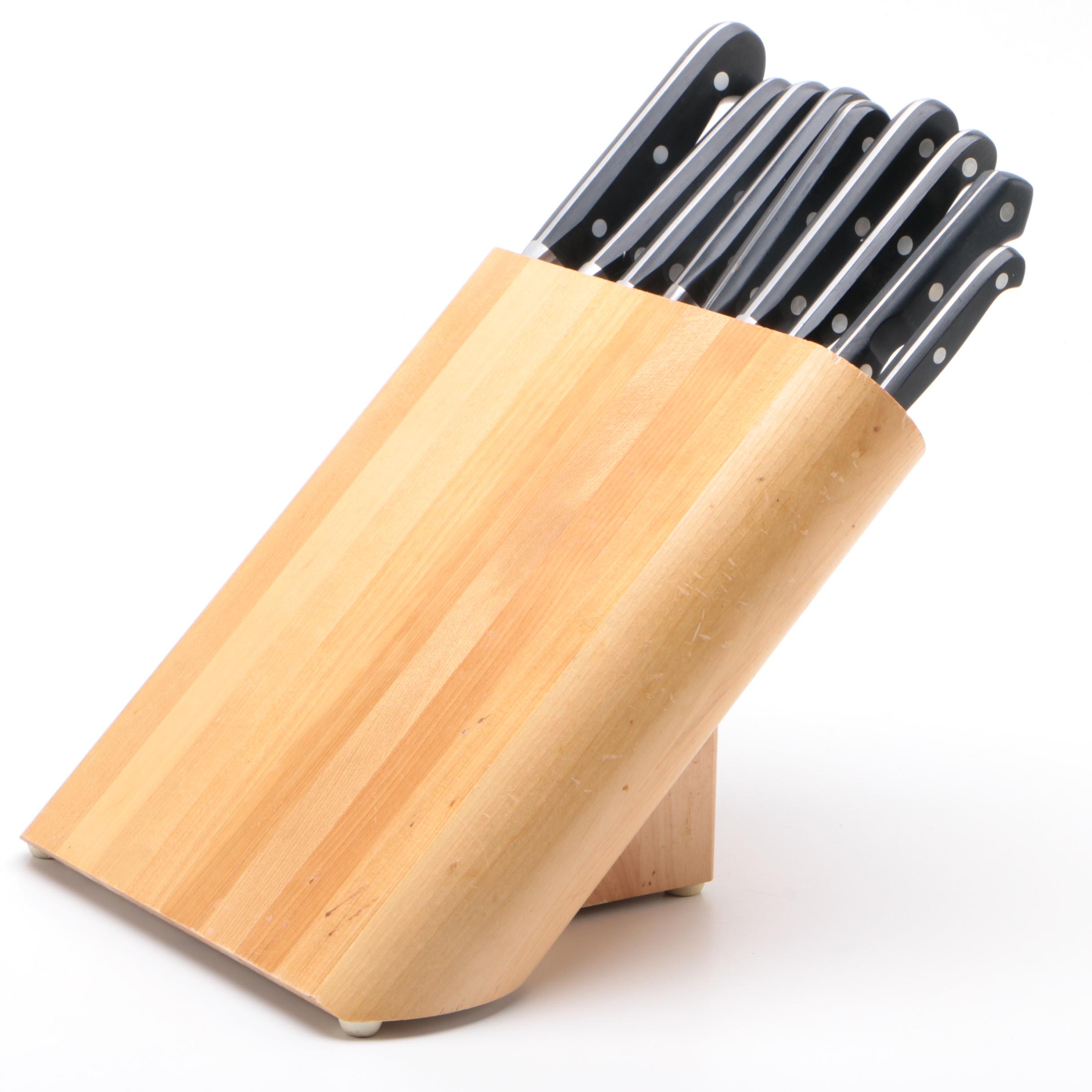 Sabatier Cuisine France Knife Block with Other Knives EBTH