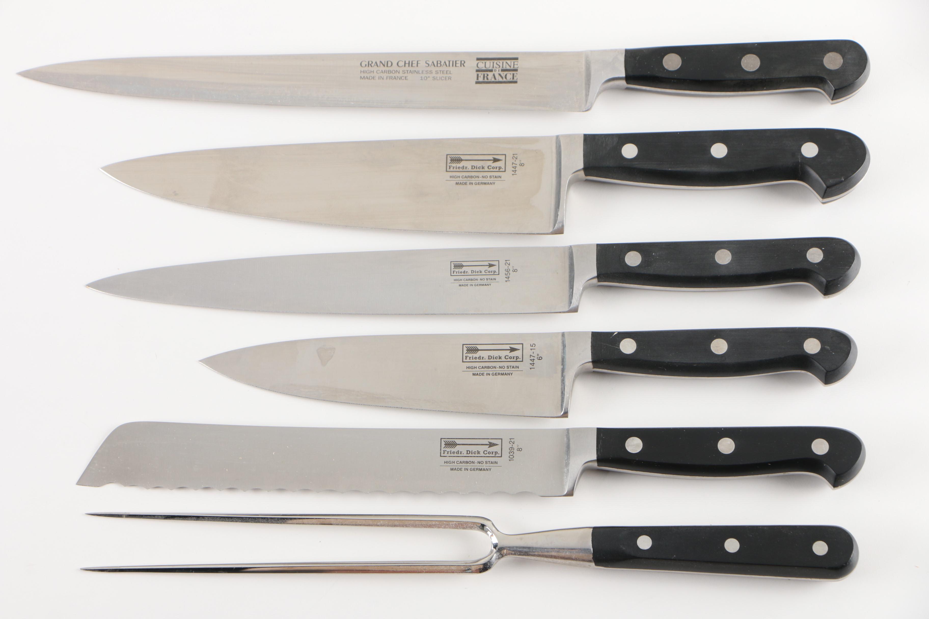 Sabatier Cuisine France Knife Block with Other Knives EBTH