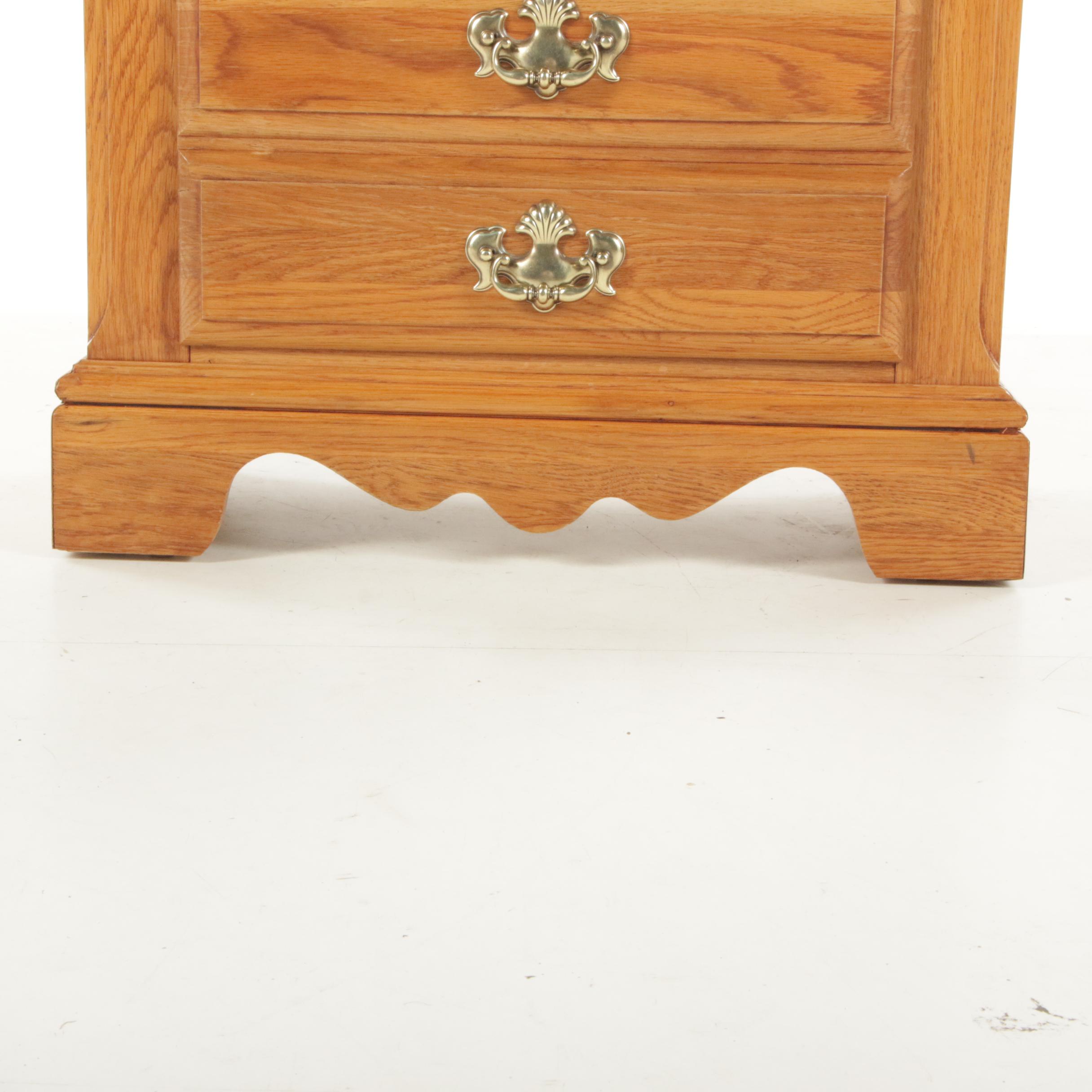 Athens Furniture Oak Nightstand, Late 20th Century EBTH