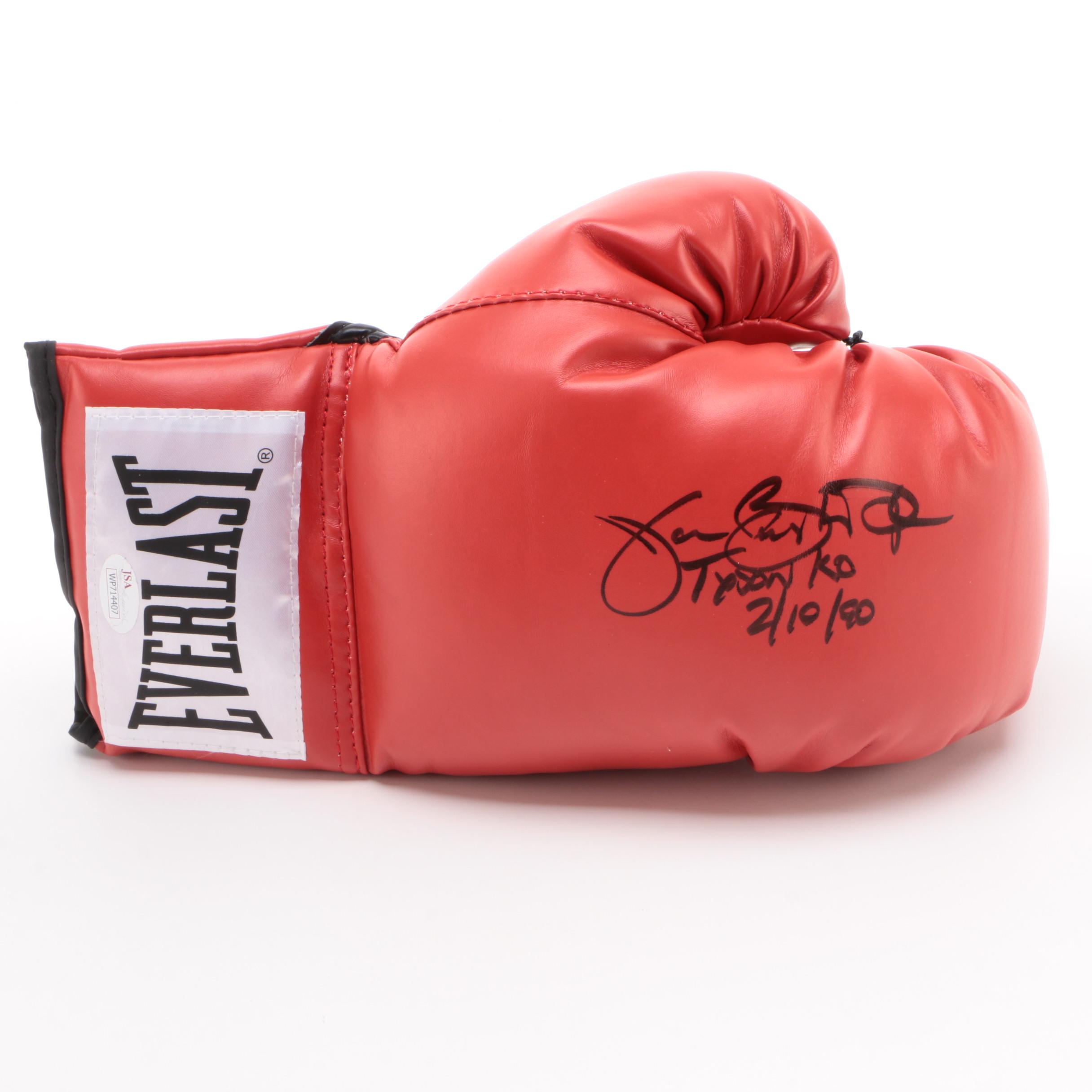 buster douglas signed glove
