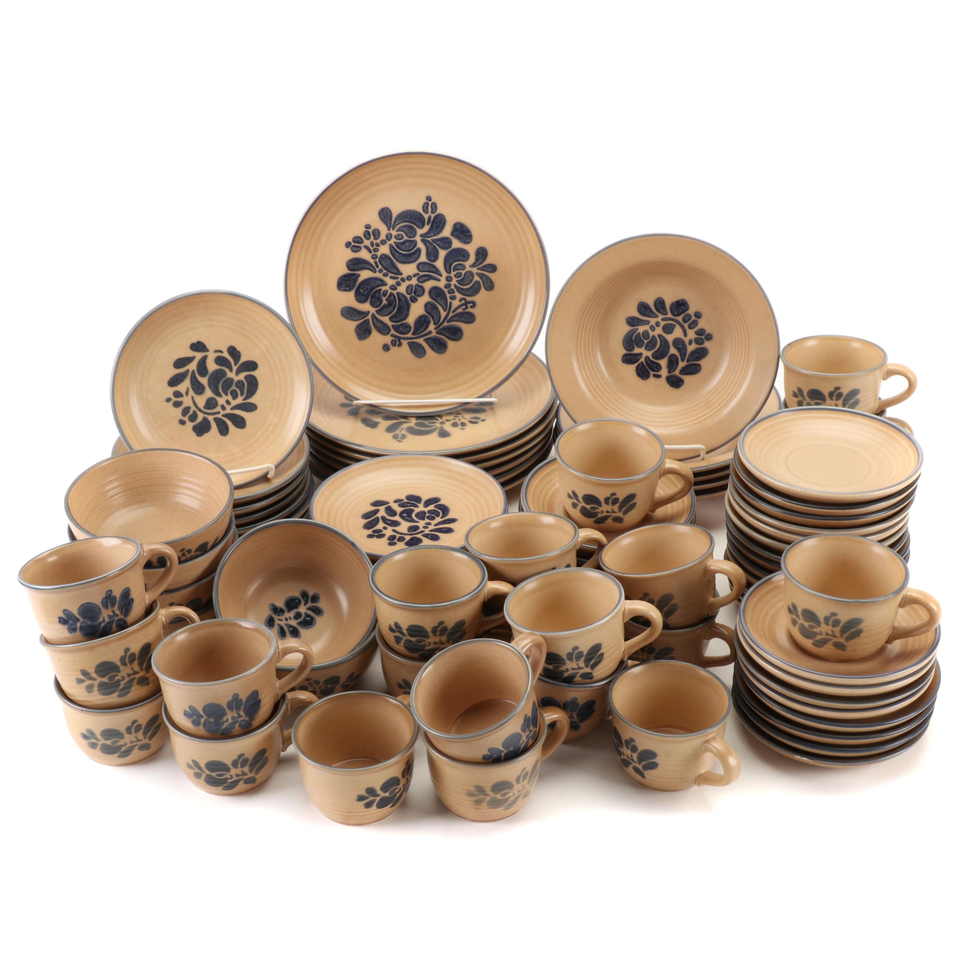 pfaltzgraff-folk-art-dinnerware-late-20th-century-ebth