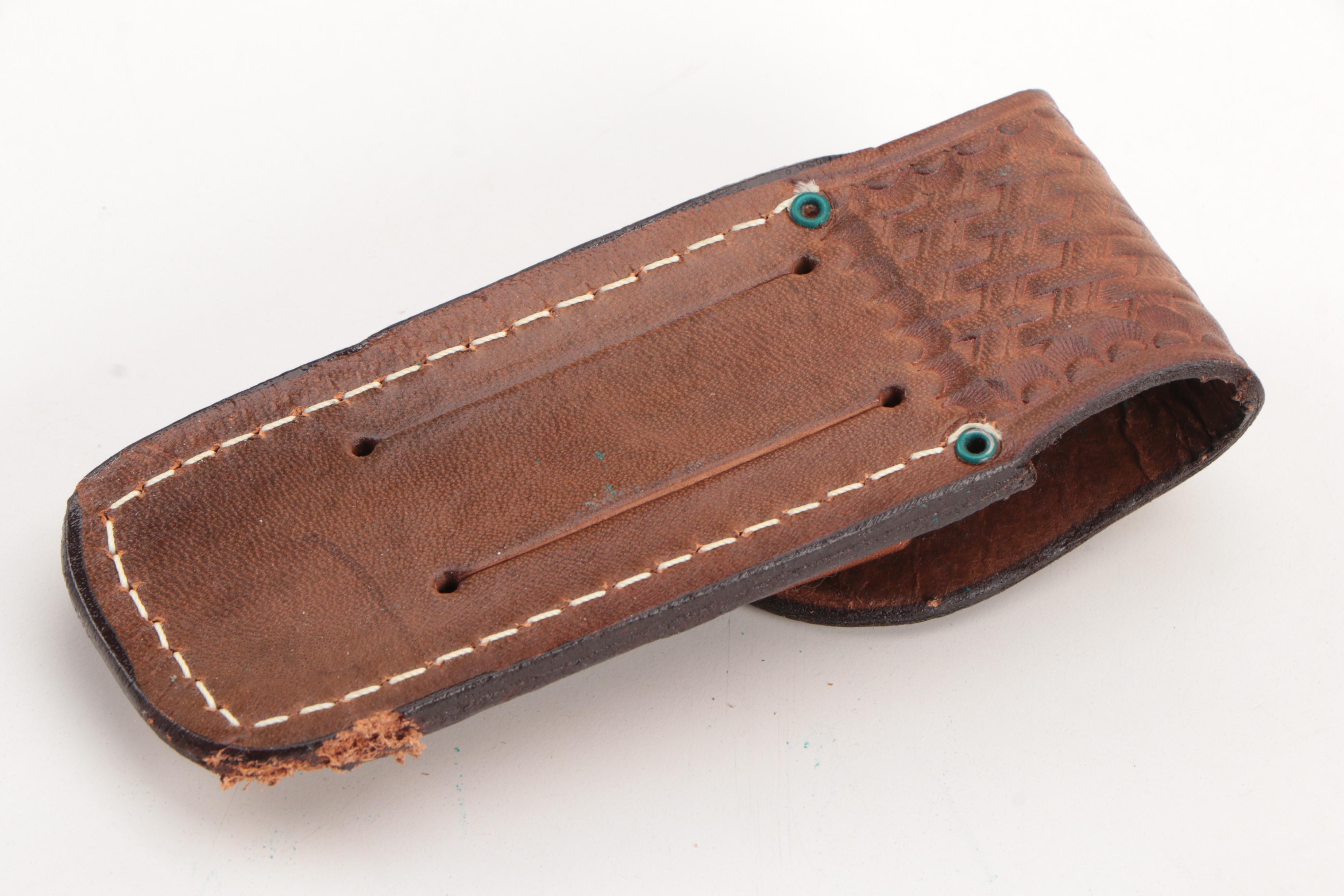 Case Hammerhead Shark Pocket Knife and Belt Sheath EBTH